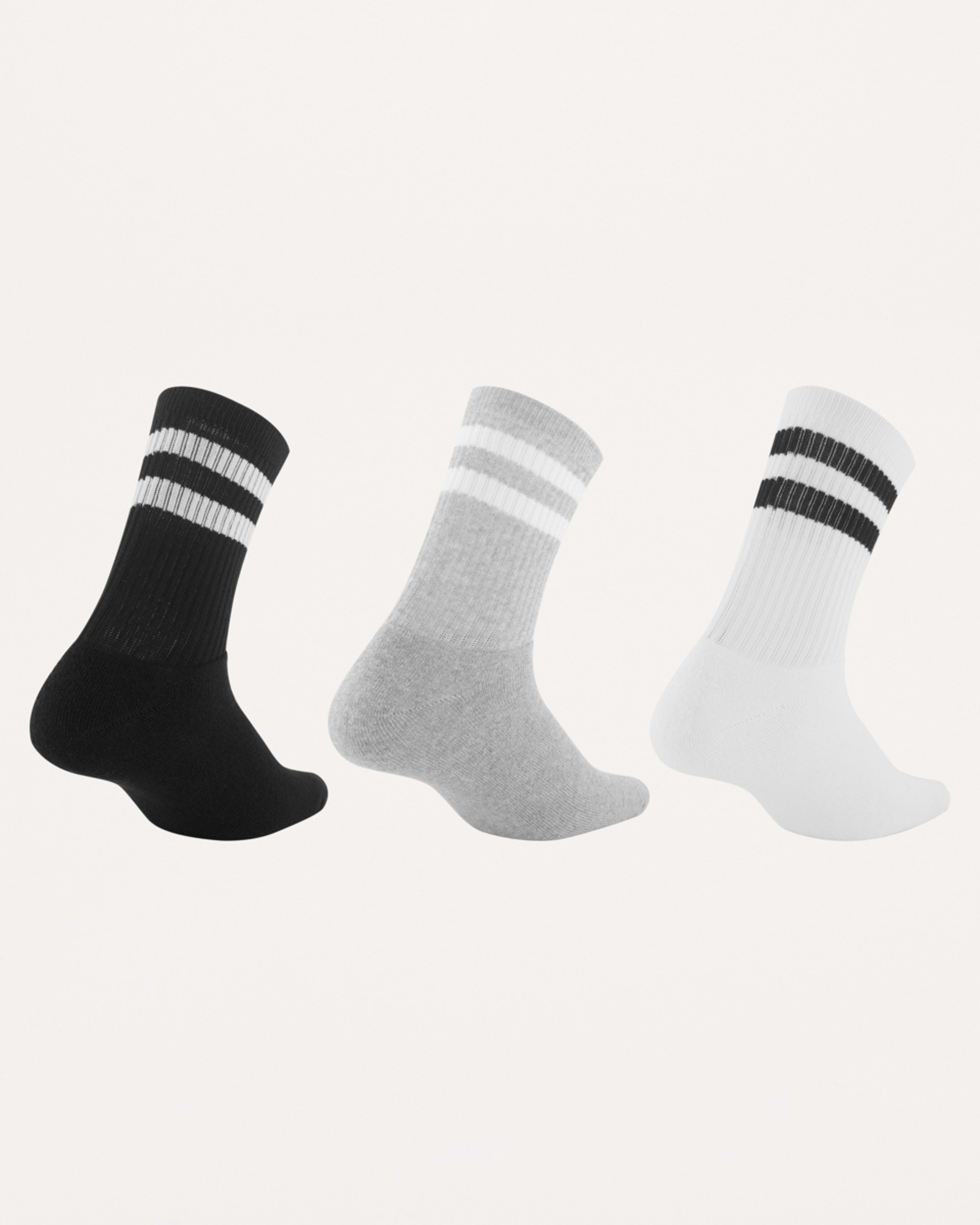 2 3 Pack Retro Stripe Rib Socks RETRO STRIPES, 2 of 3