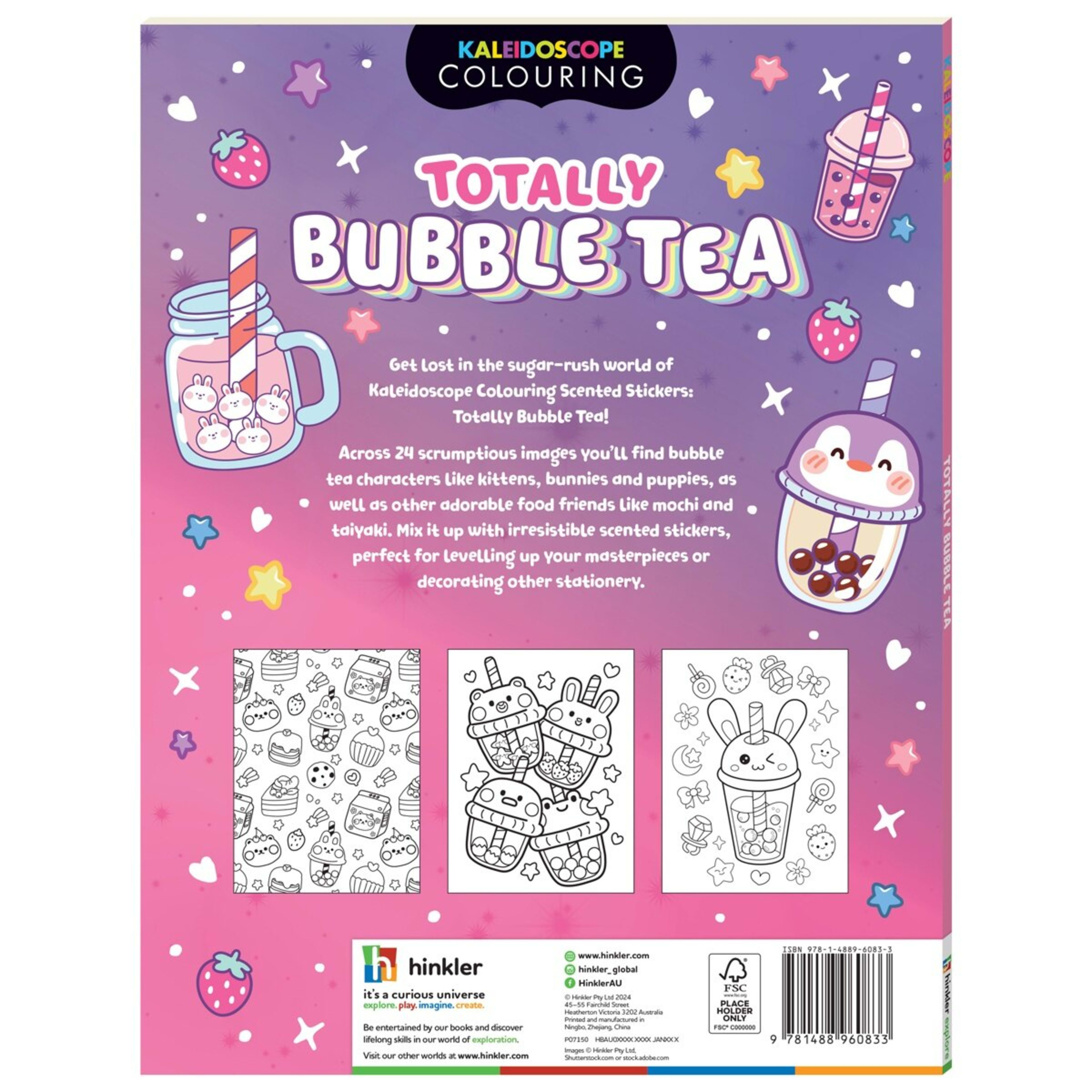 6 Kaleidoscope Colouring: Totally Bubble Tea - Book, 6 of 6
