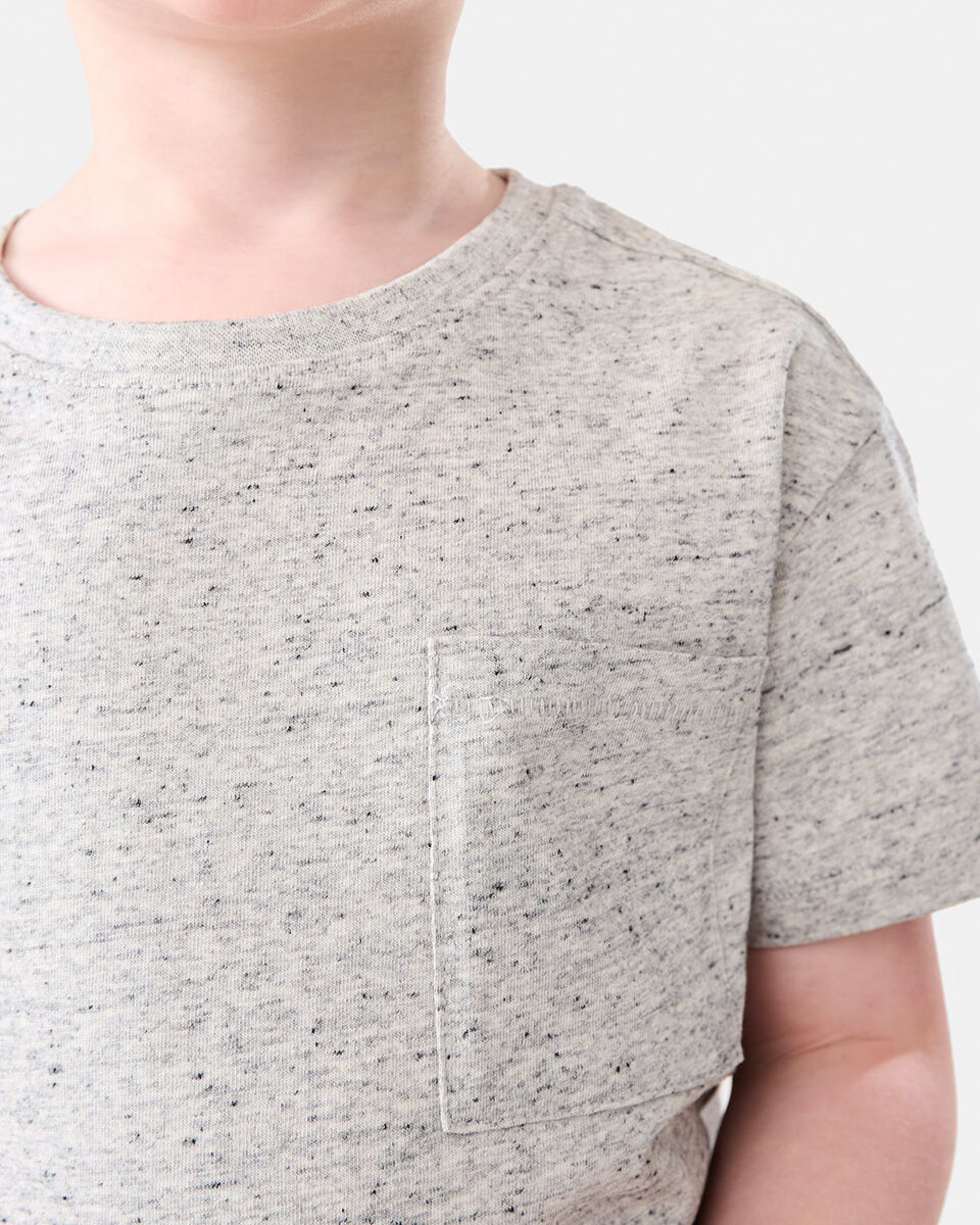 4 Plain Cotton T-shirt Tlg Marle, 4 of 8