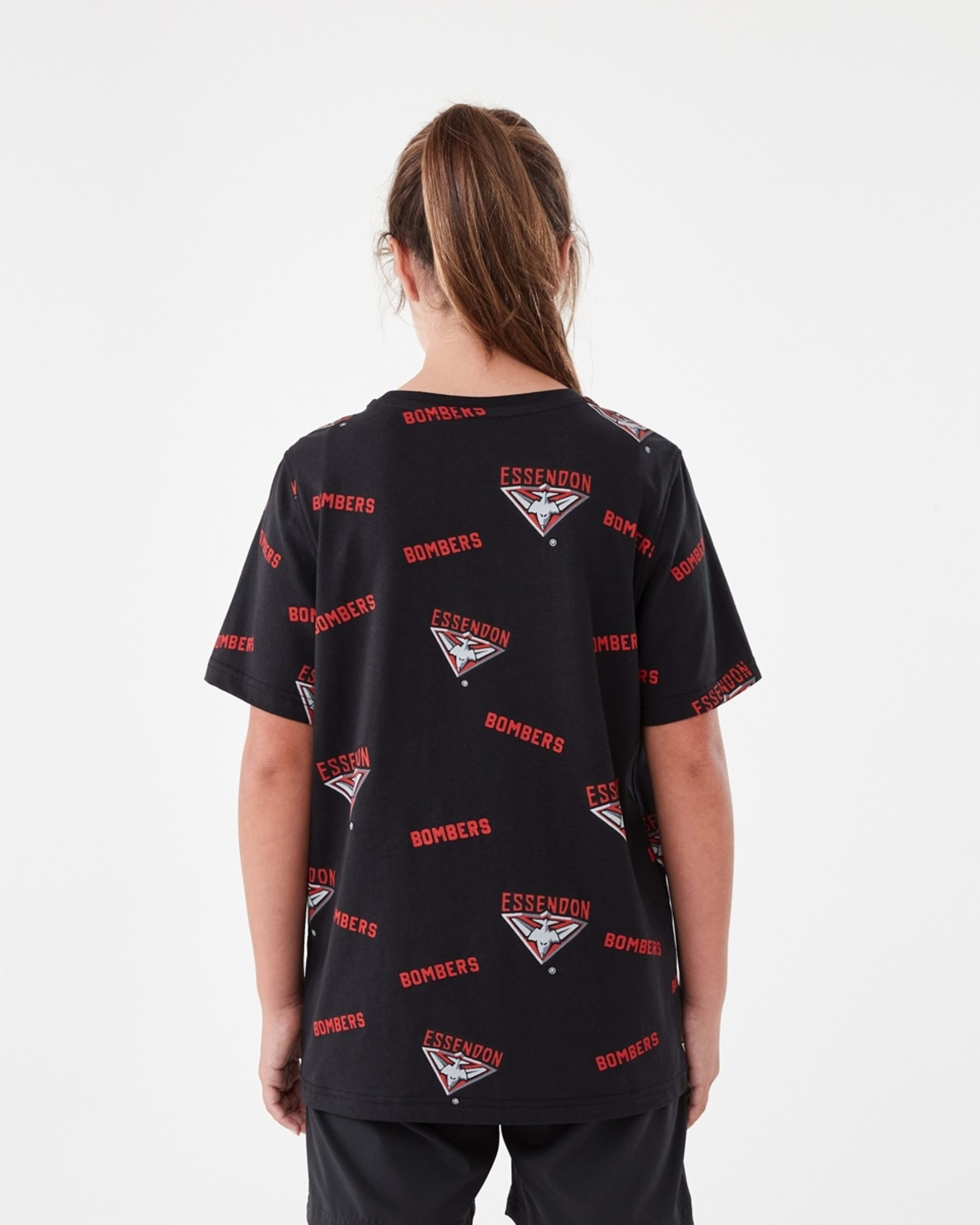 3 Official AFL Kids All Over Print T-shirt Essendon, 3 of 10