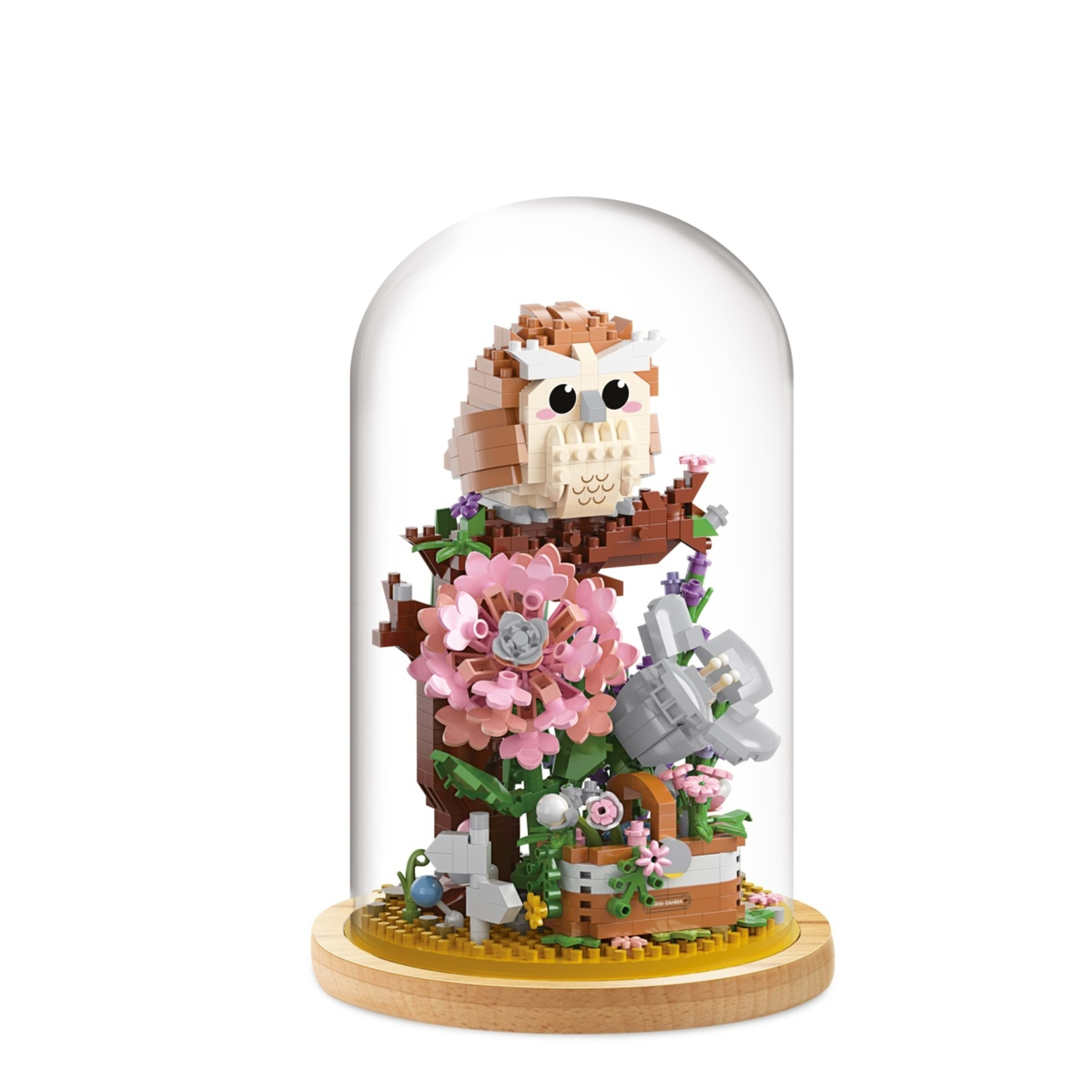 2 824 Piece Mini Blocks Flower Series: Owl in Tree, 2 of 3