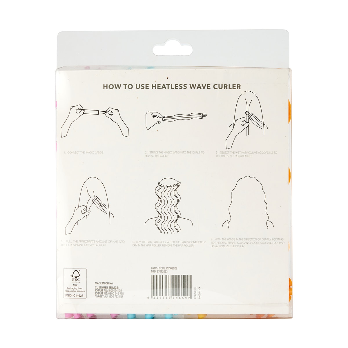 OXX Haircare 36 Piece Heatless Wave Curlers Kmart NZ