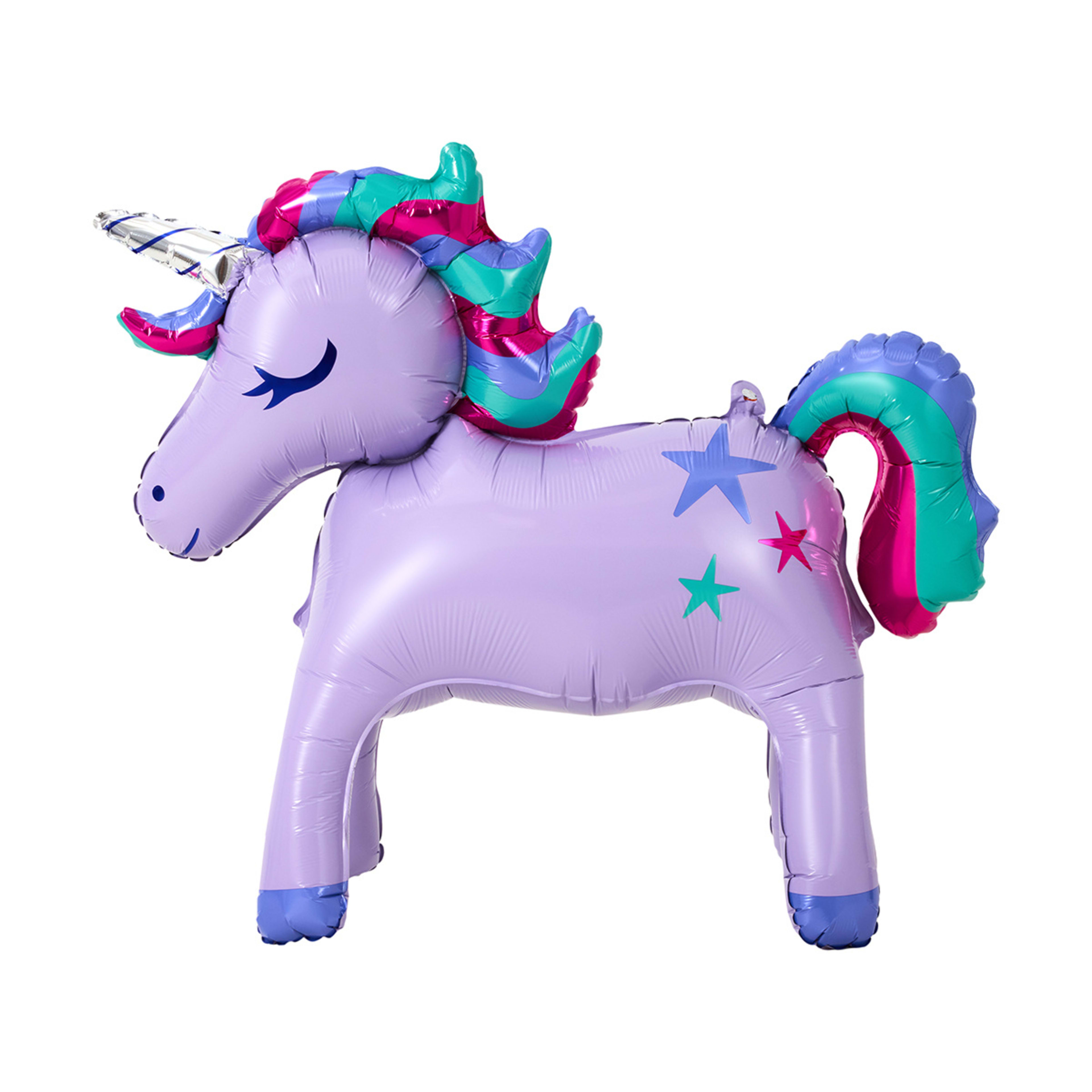 1 Standing Unicorn Balloon, 1 of 4