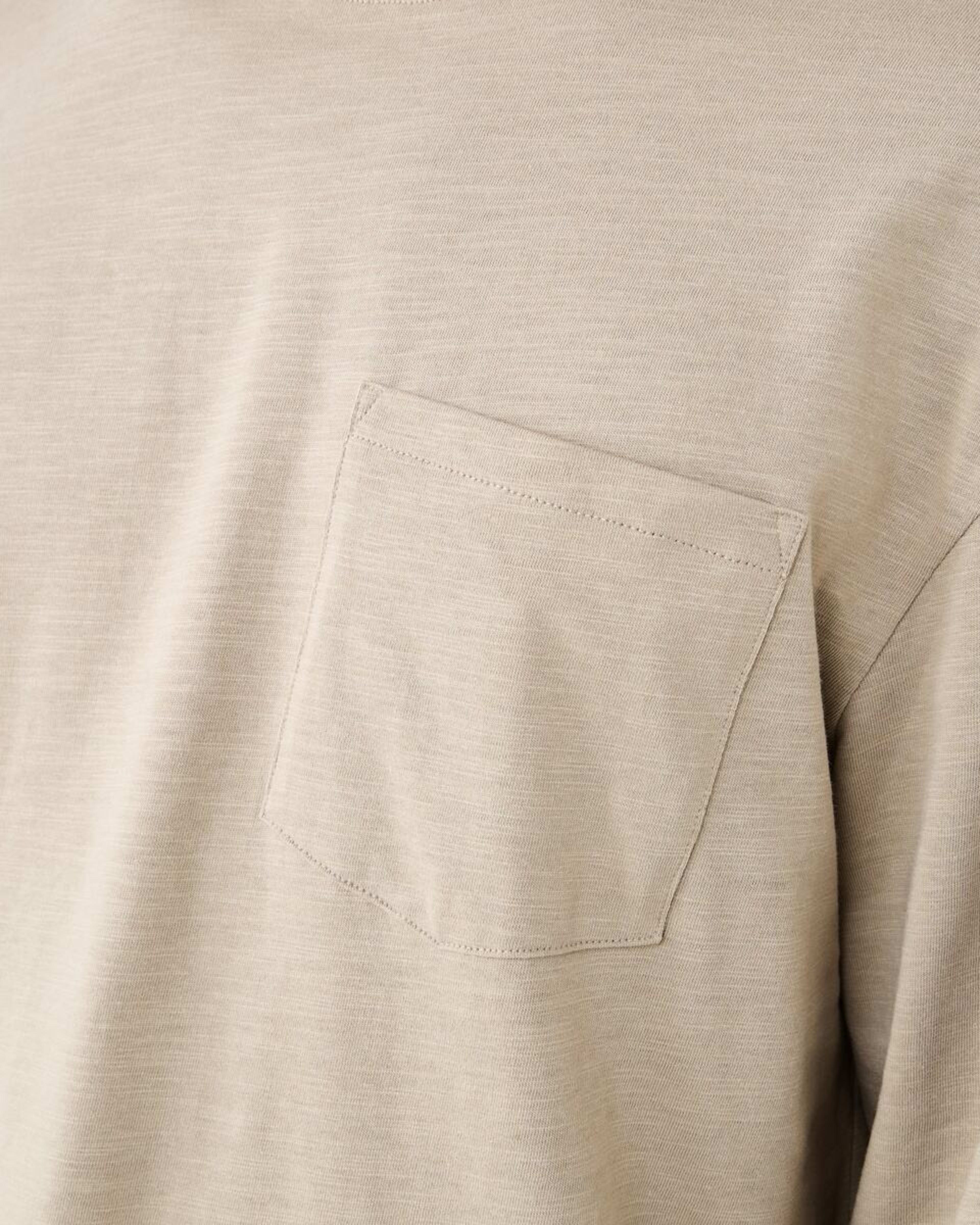 5 Long Sleeve Oversized Slub Pocket T-shirt ALUMINIUM, 5 of 6