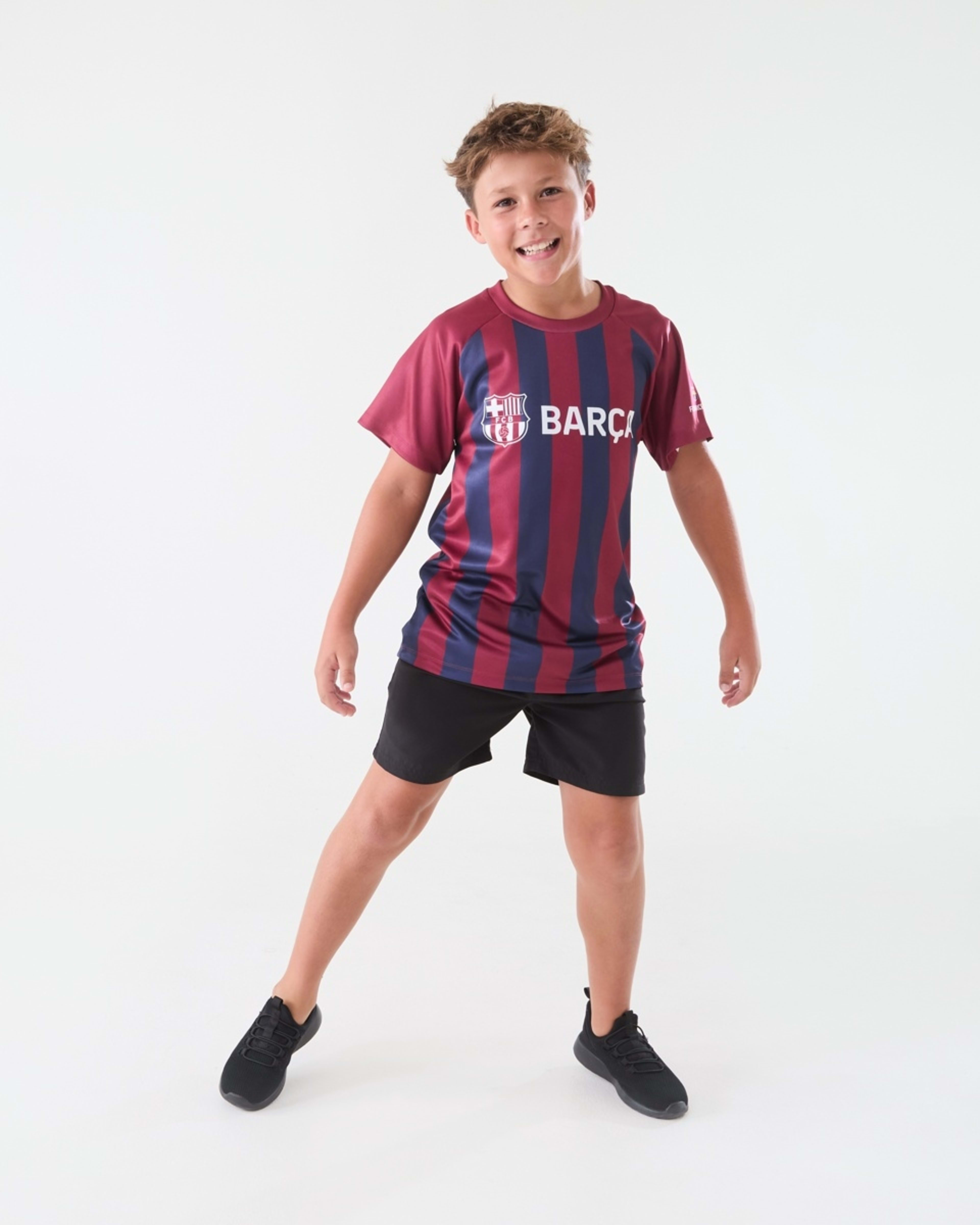 6 Official Youth Barcelona T-shirt Navy, 6 of 7