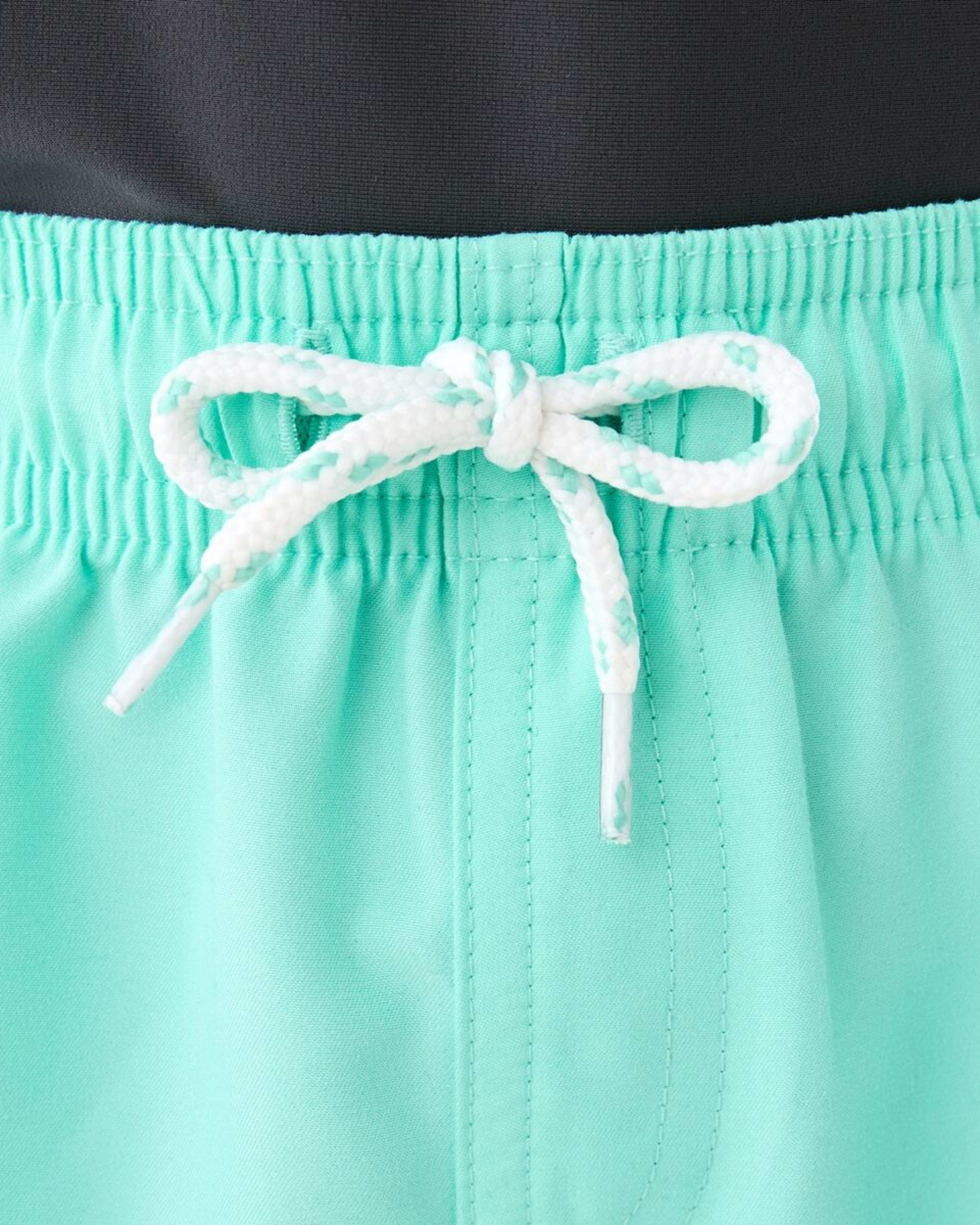 3 Plain Boardshorts FLURO EGGSHELL, 3 of 5