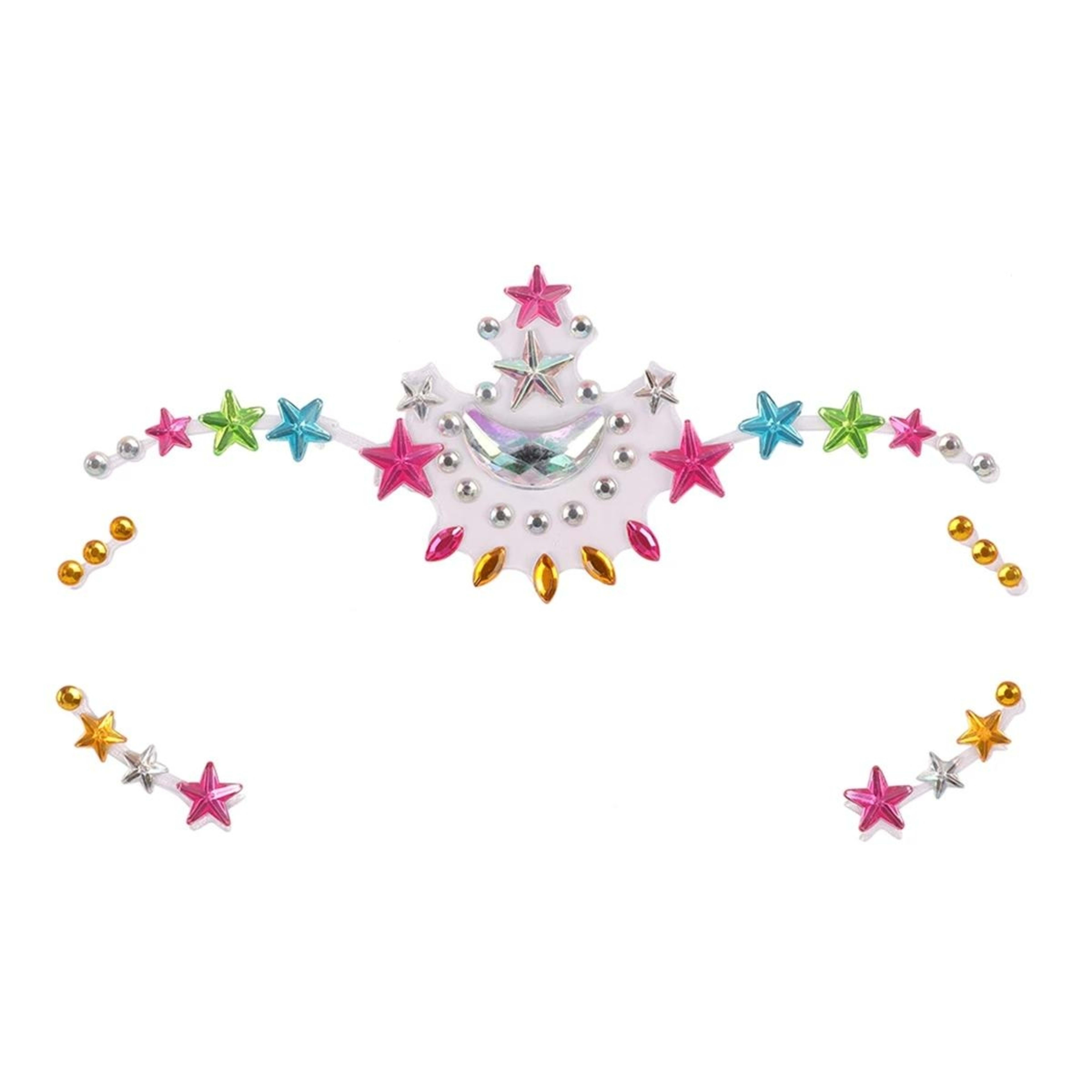 2 BYS Mini Me Face Gem Stickers - Glitter Unicorn, 2 of 2