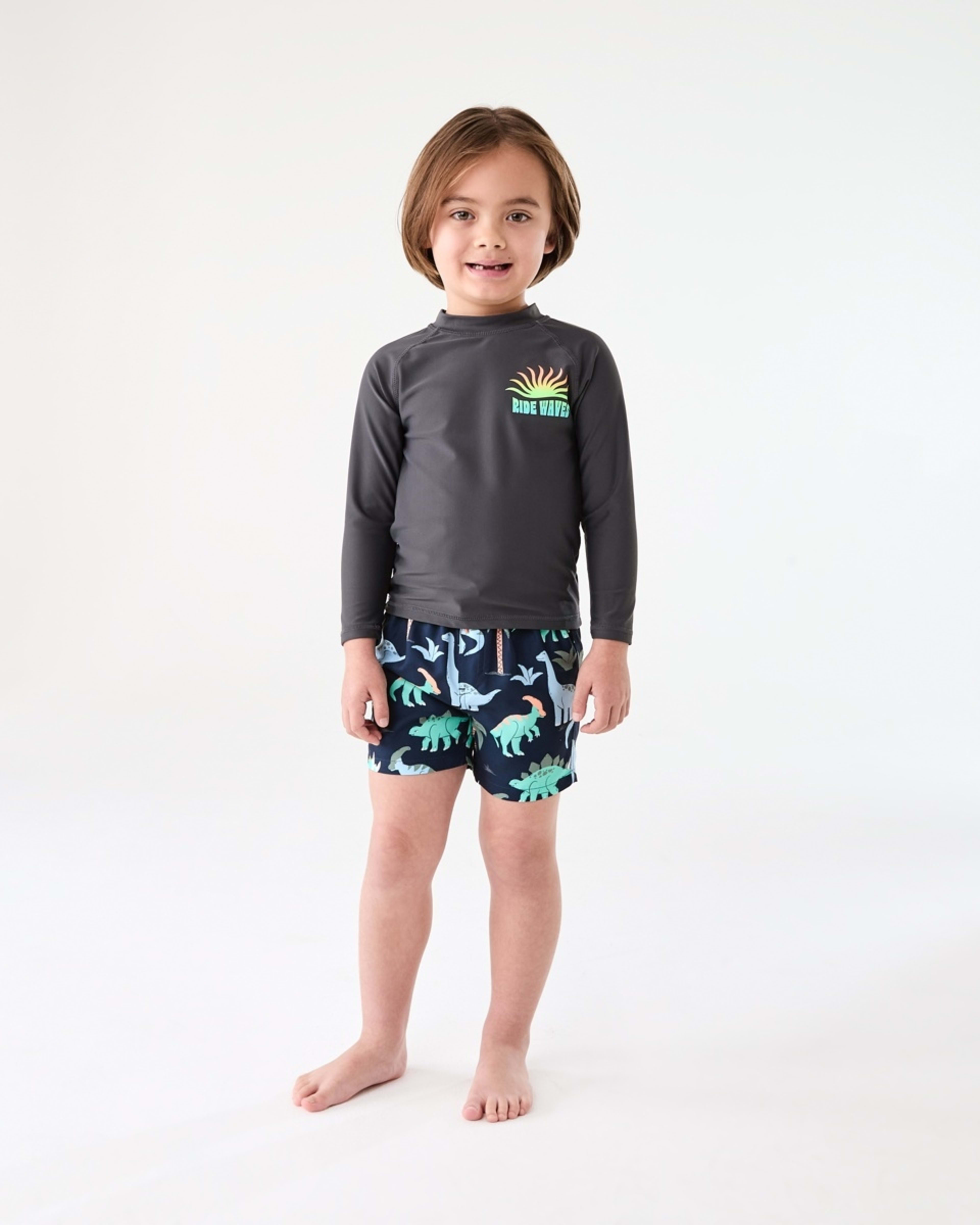 5 Printed Boardshorts DINO SCRIBBLE DRESS BLUE, 5 of 6