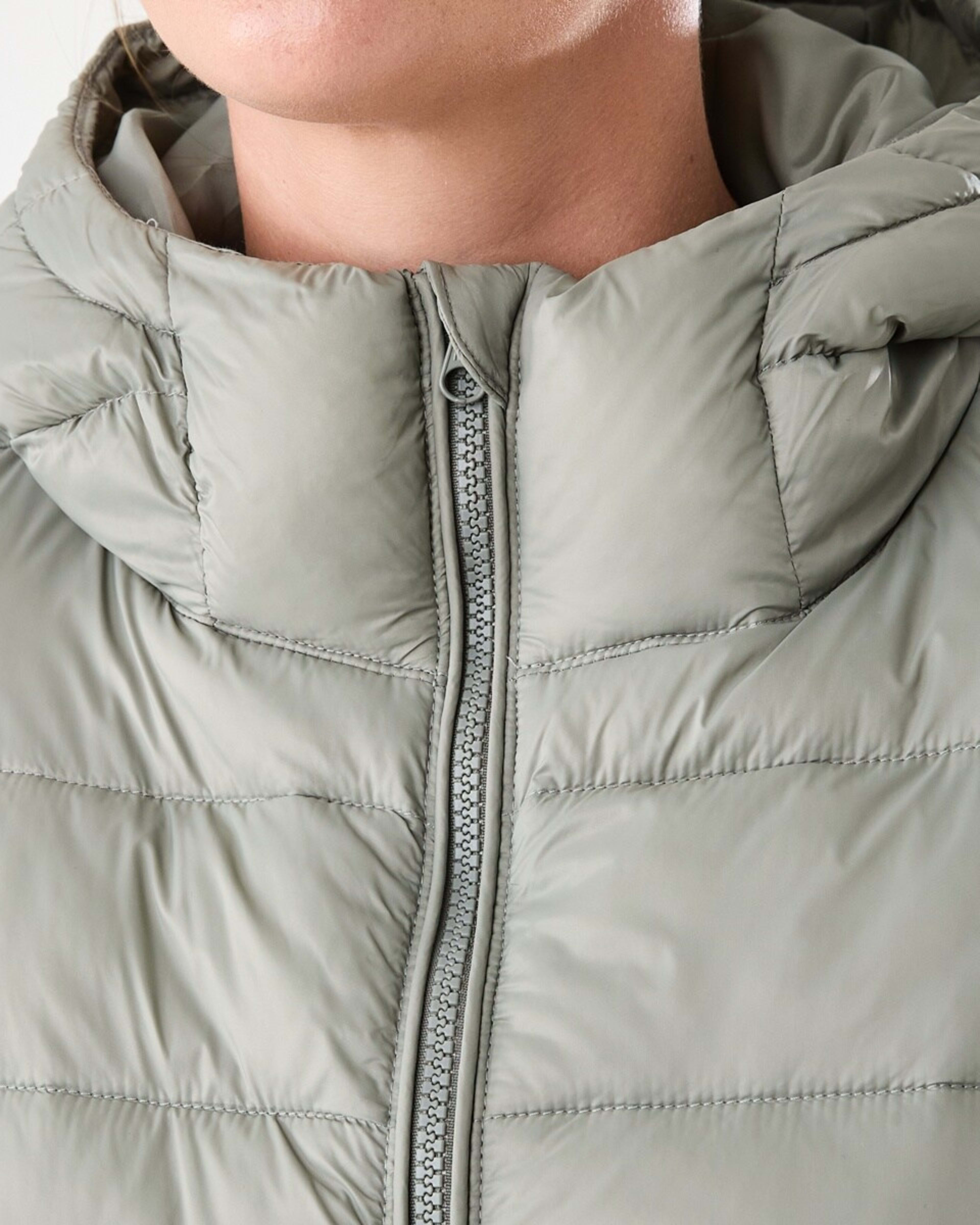 6 Active Womens Packable Puffer Jacket Soft Khaki, 6 of 7