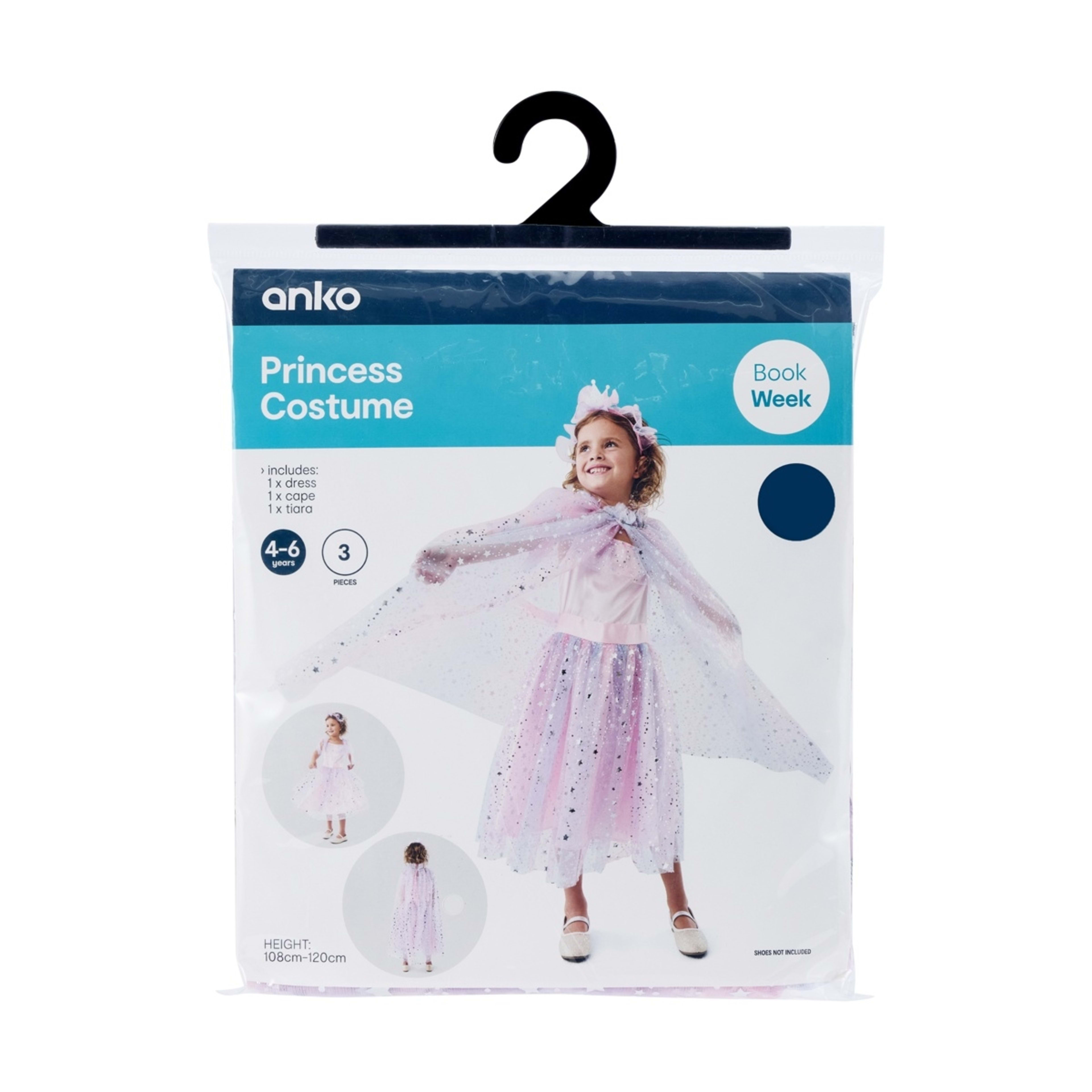10 3 Piece Princess Costume - Ages 4-6, 10 of 10