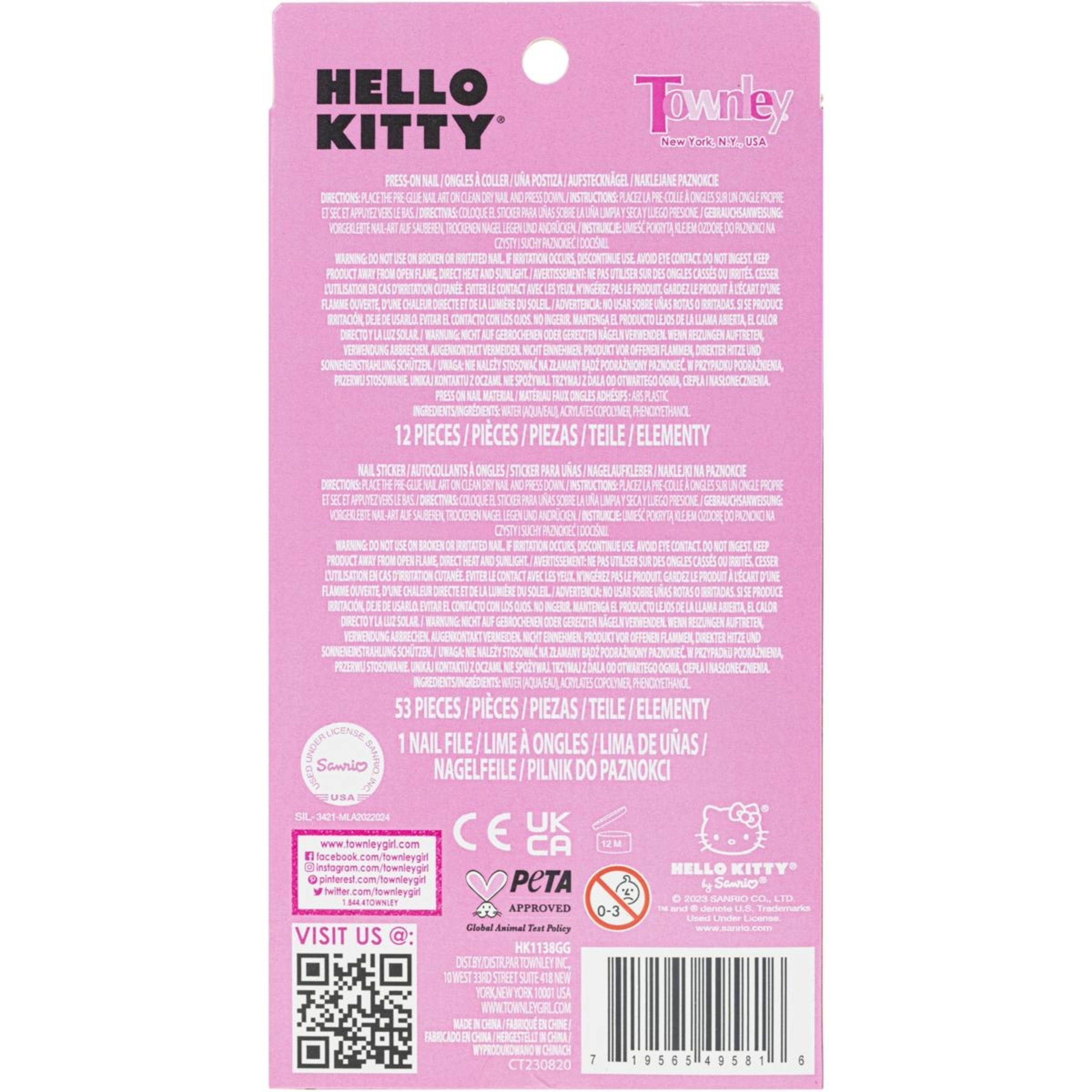 3 66 Piece Hello Kitty Nail Set, 3 of 3