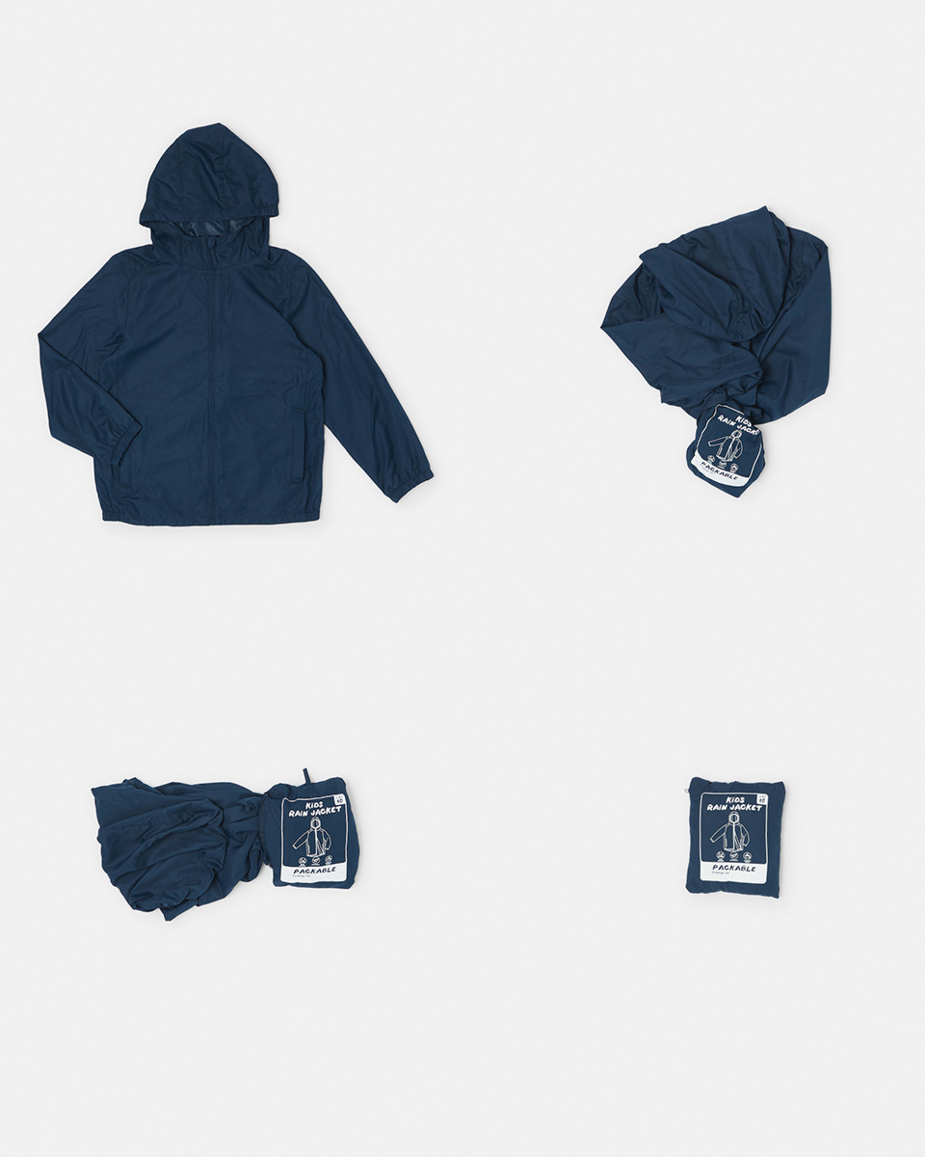 Active Kids Packable Rain Jacket Kmart