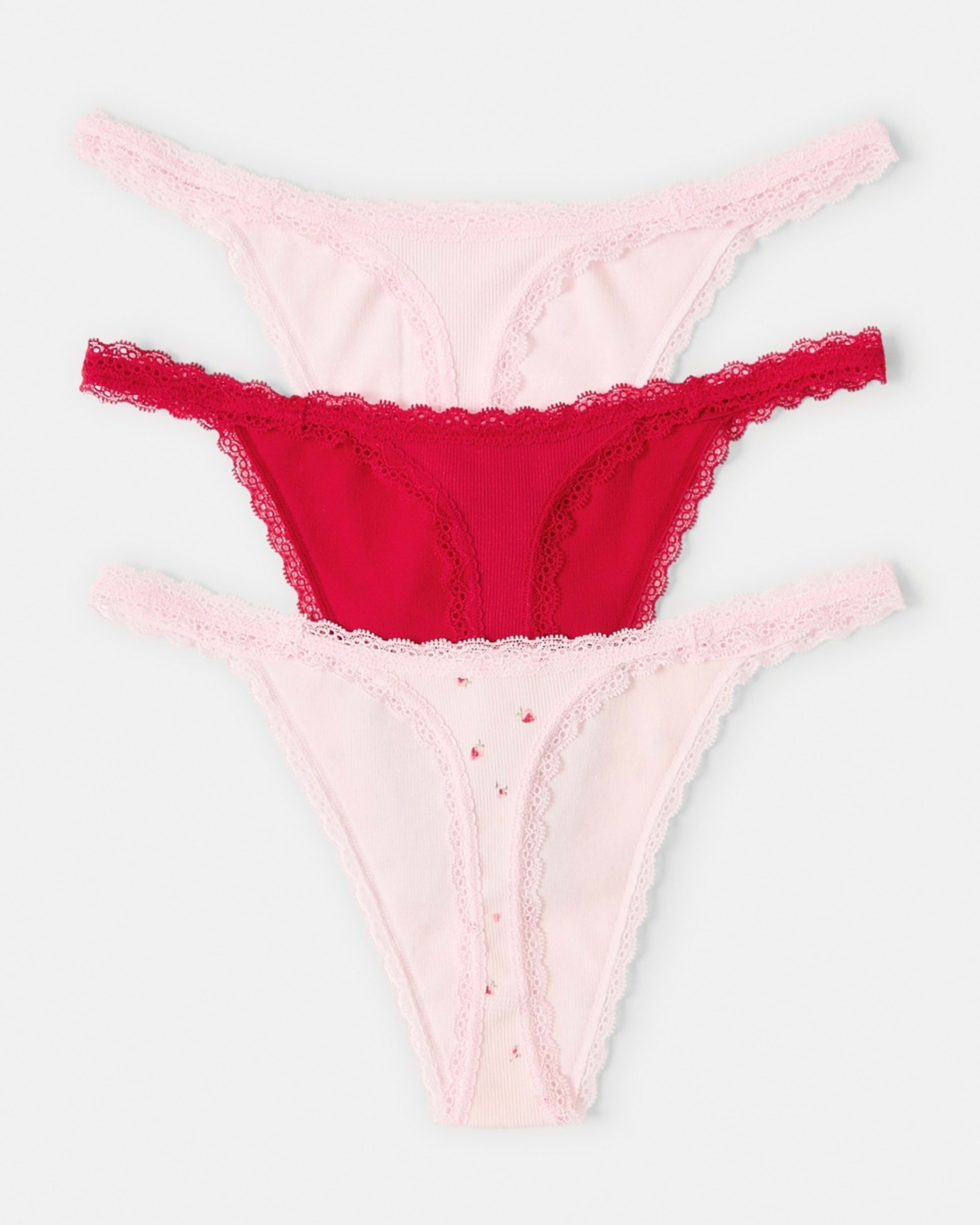 2 3 Pack Seamfree G-String Briefs Love Frl, 2 of 9