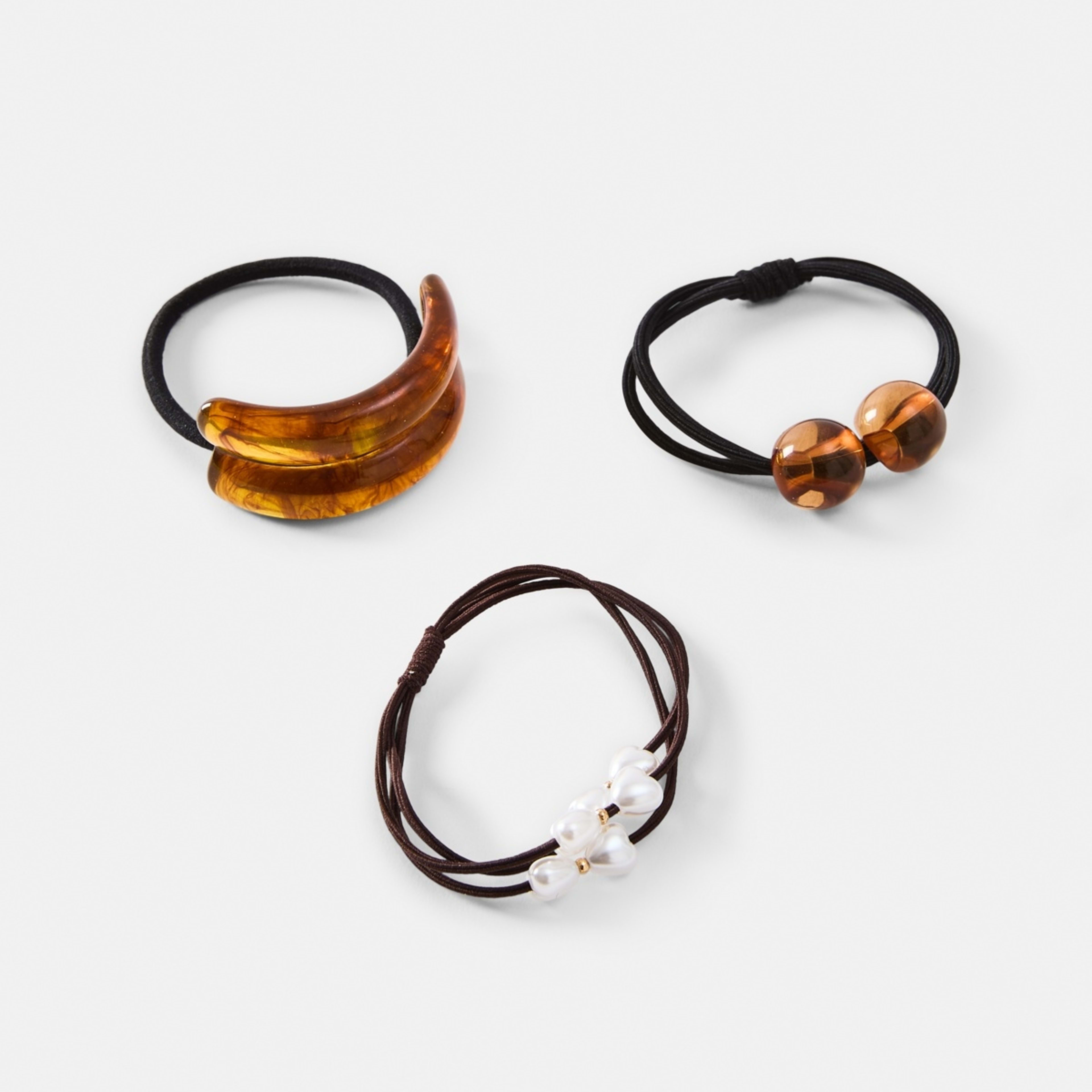 1 3 Pack Acrylic Hair Ties