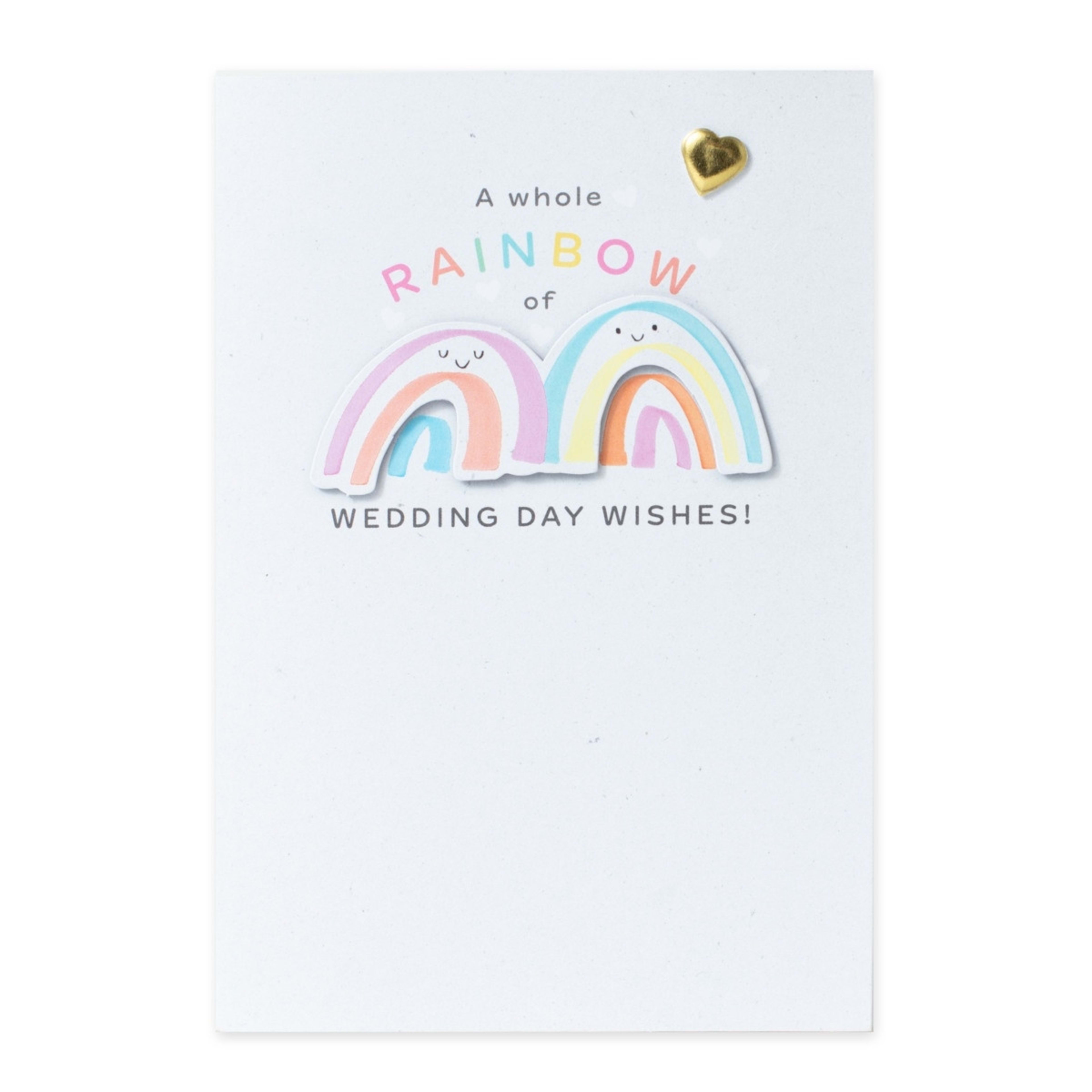 3 Connections from Hallmark Wedding Congratulations Card - Smiling Rainbows, 3 of 3