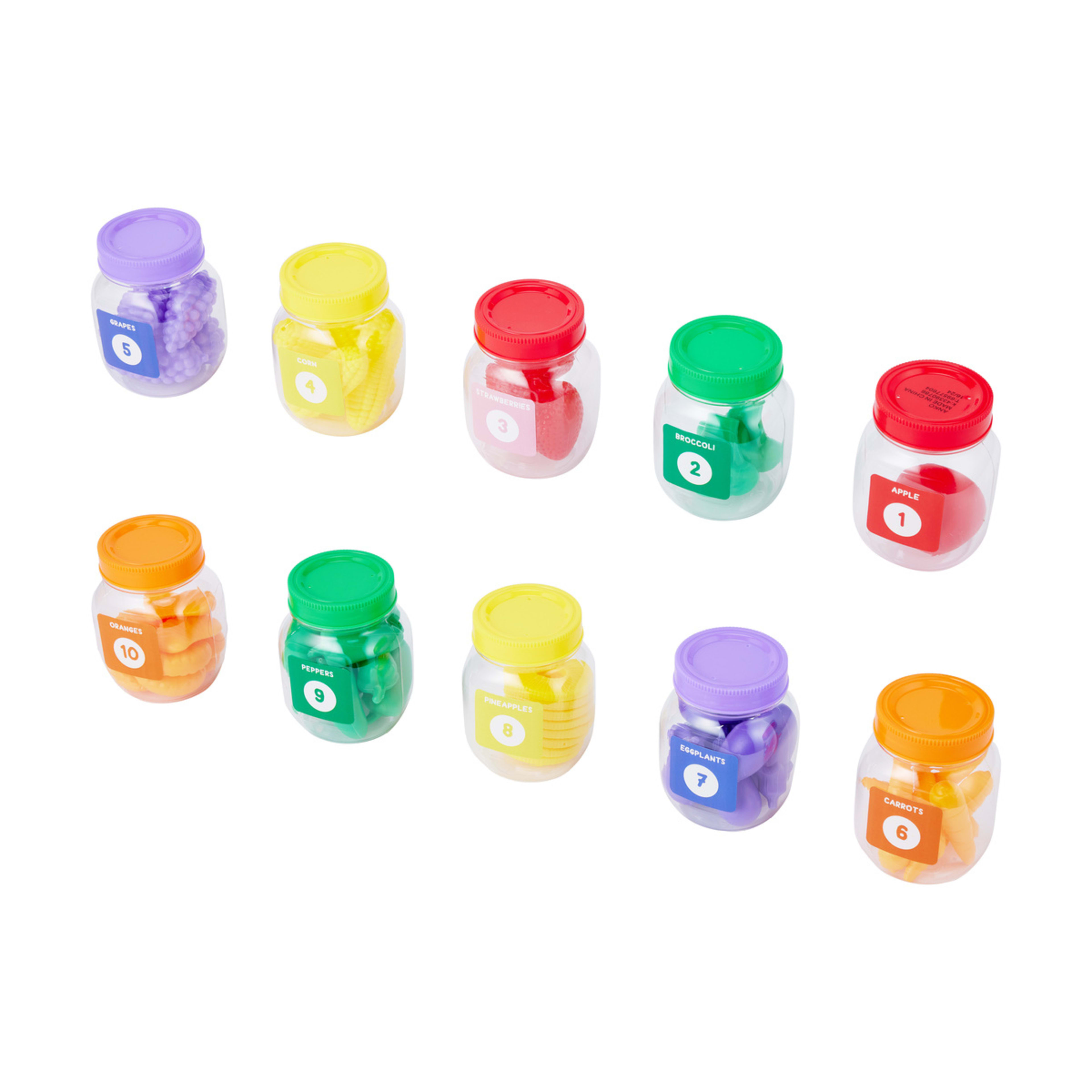 1 75 Piece Play and Learn Sorting Jar