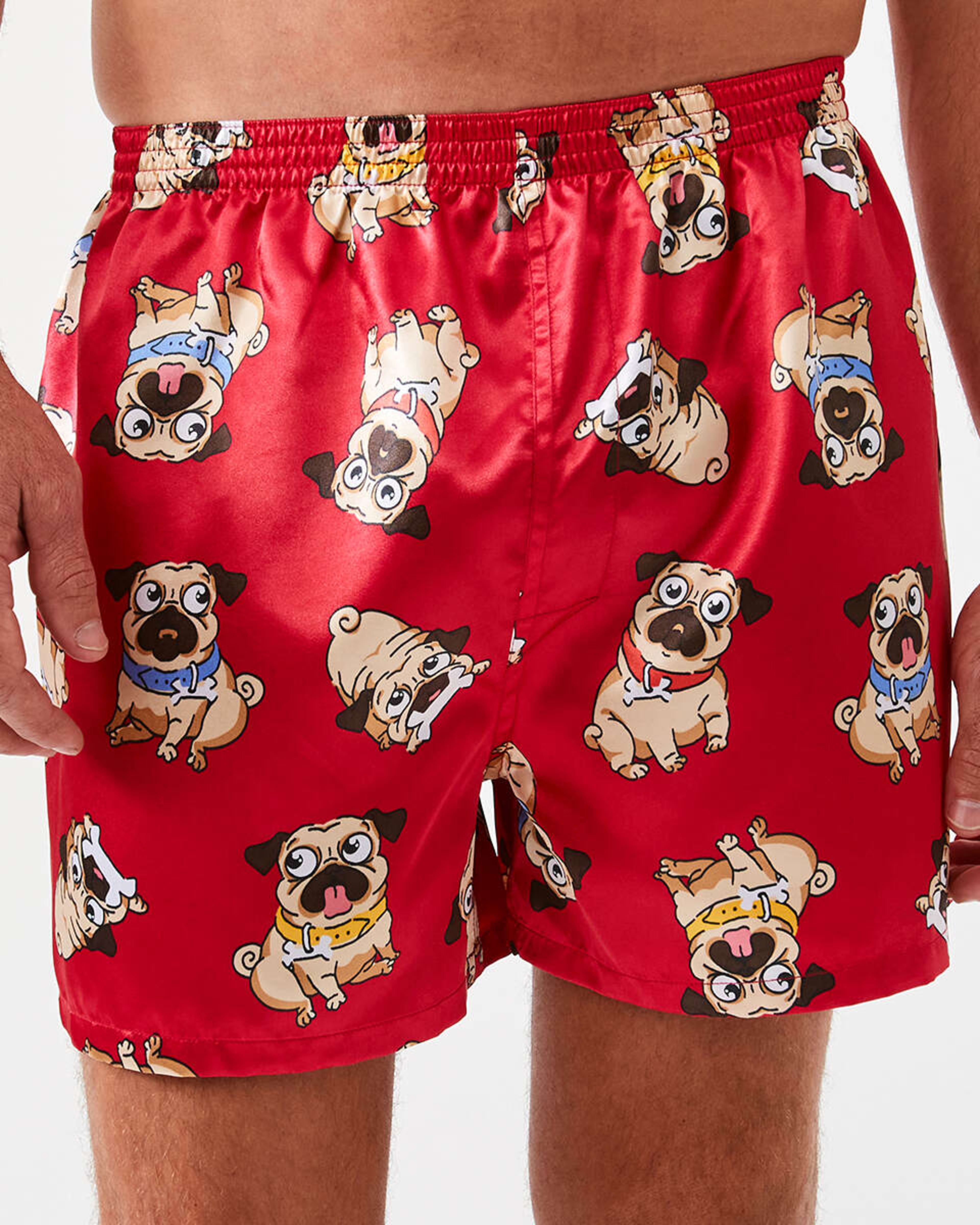 2 2 Pack Satin Boxers Pug Life, 2 of 7