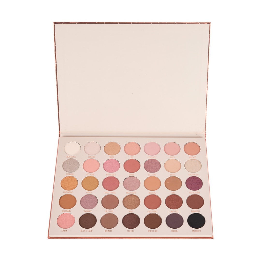 OXX Cosmetics 35 Shades Sparkling Rose Eyeshadow Palette - Kmart