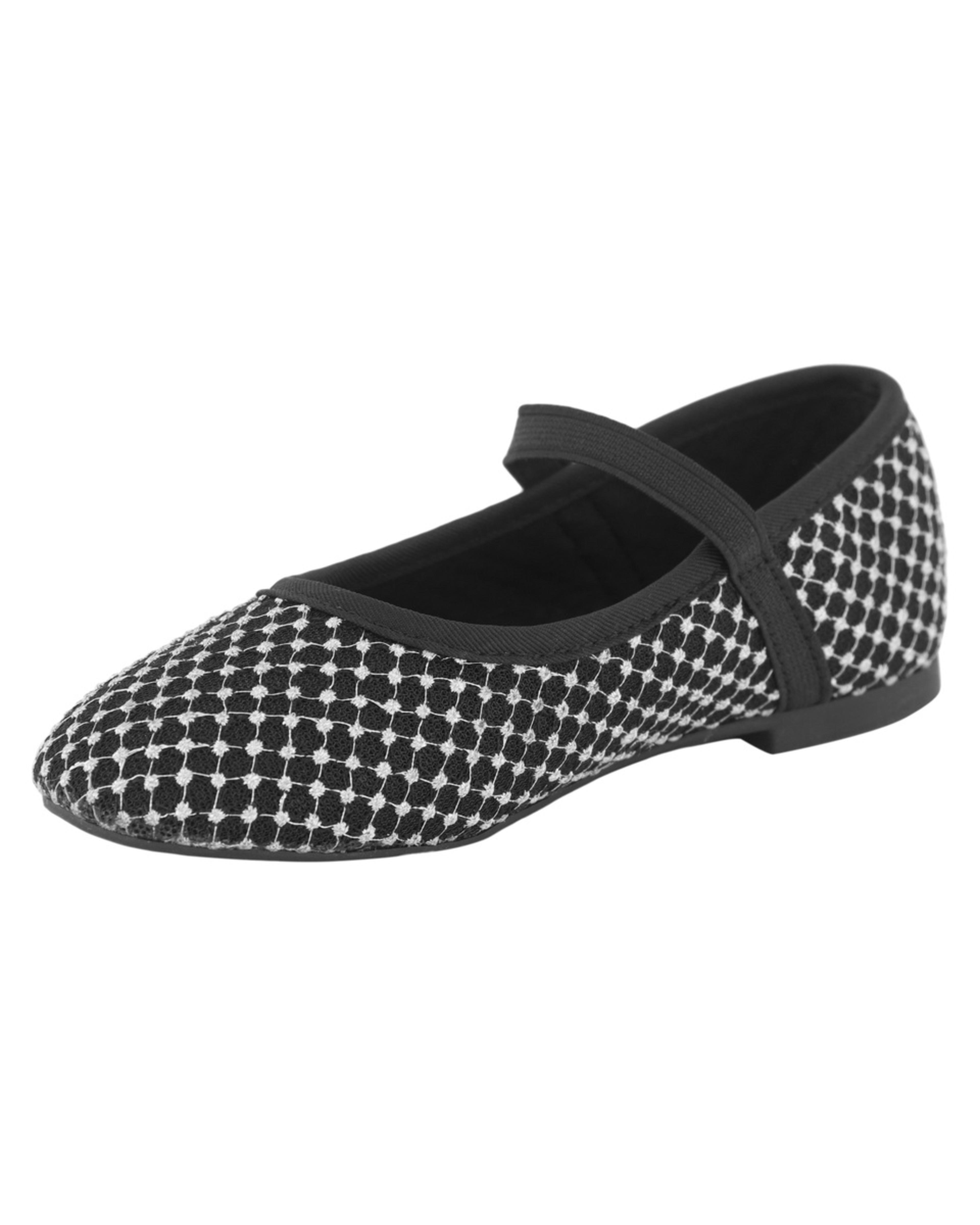 3 Junior Mesh Flats Black, 3 of 5