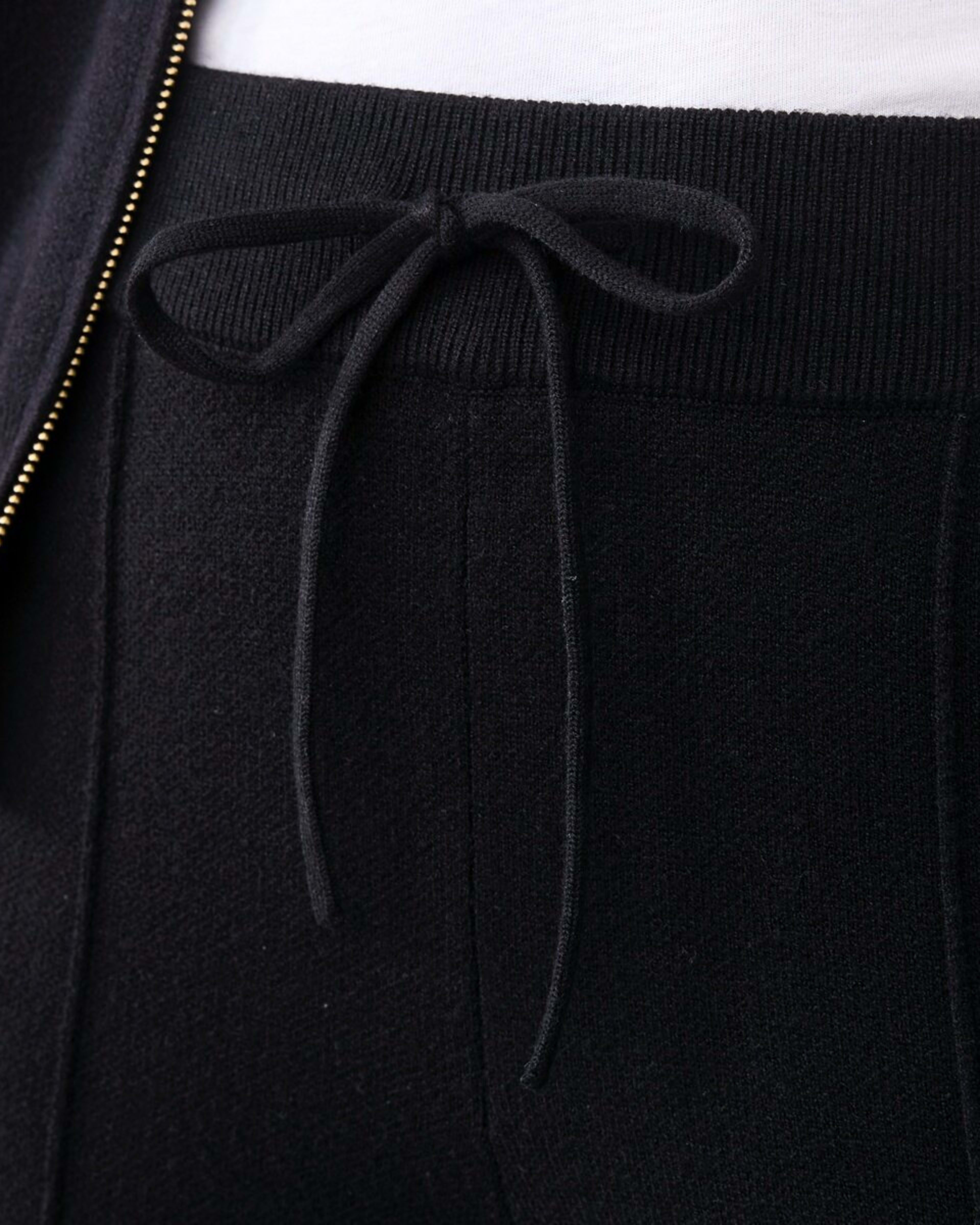 4 Seam Front True Knit Pants Black, 4 of 6