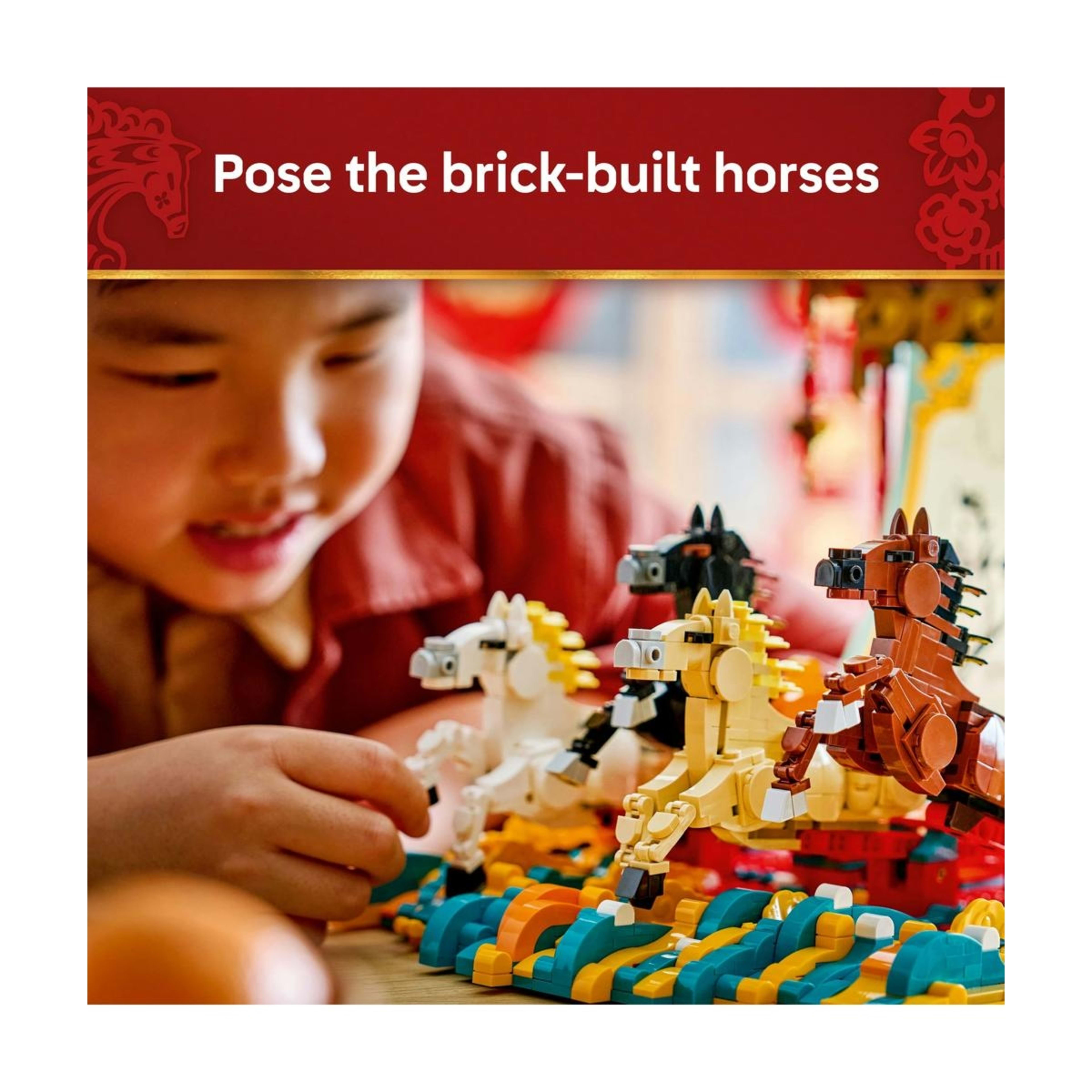 5 LEGO Chinese Festivals Galloping Horses Canvas 80119, 5 of 10