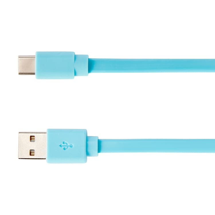 USBC Metal Cable 2m Teal Kmart NZ