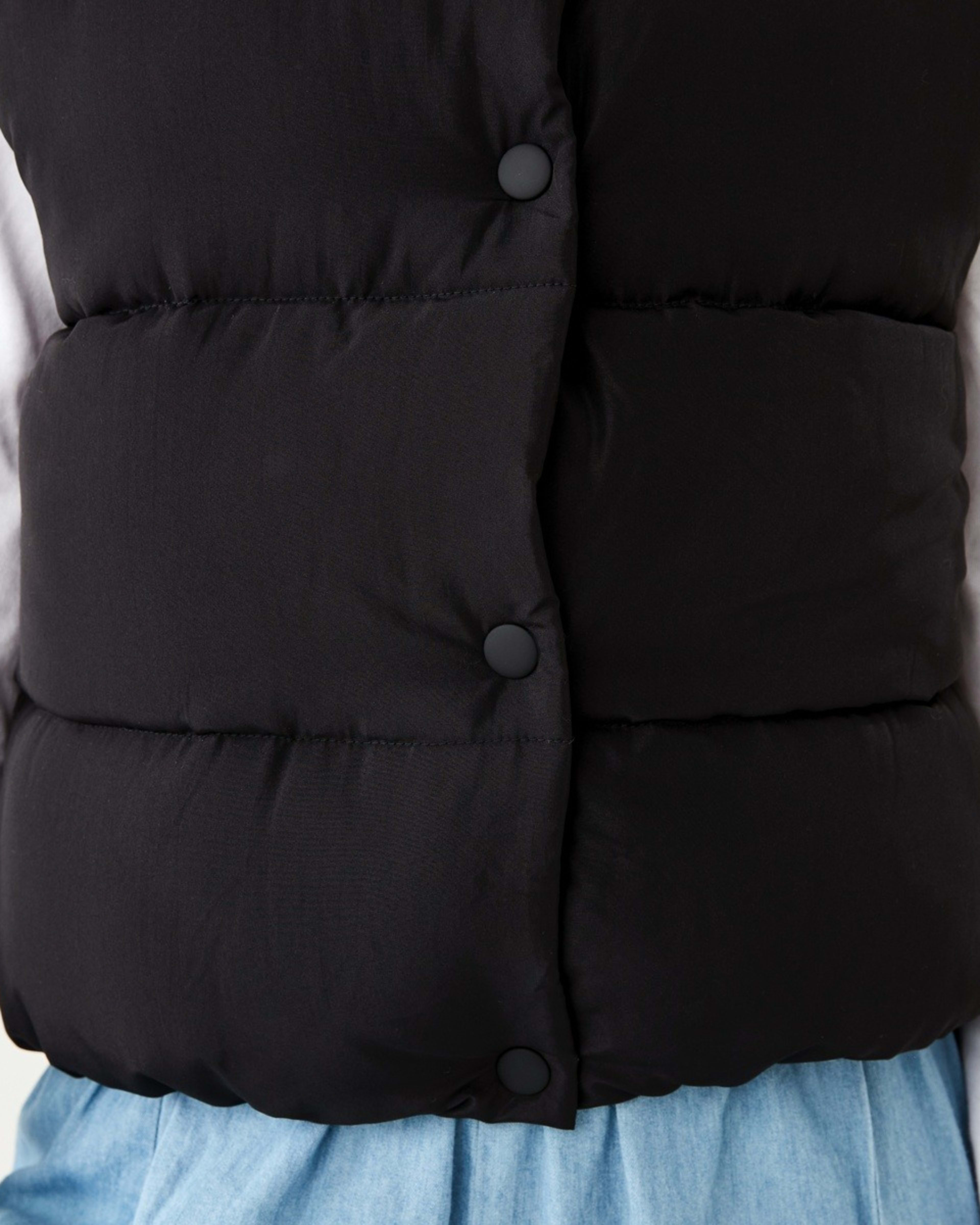 6 Puffer Vest Black, 6 of 10
