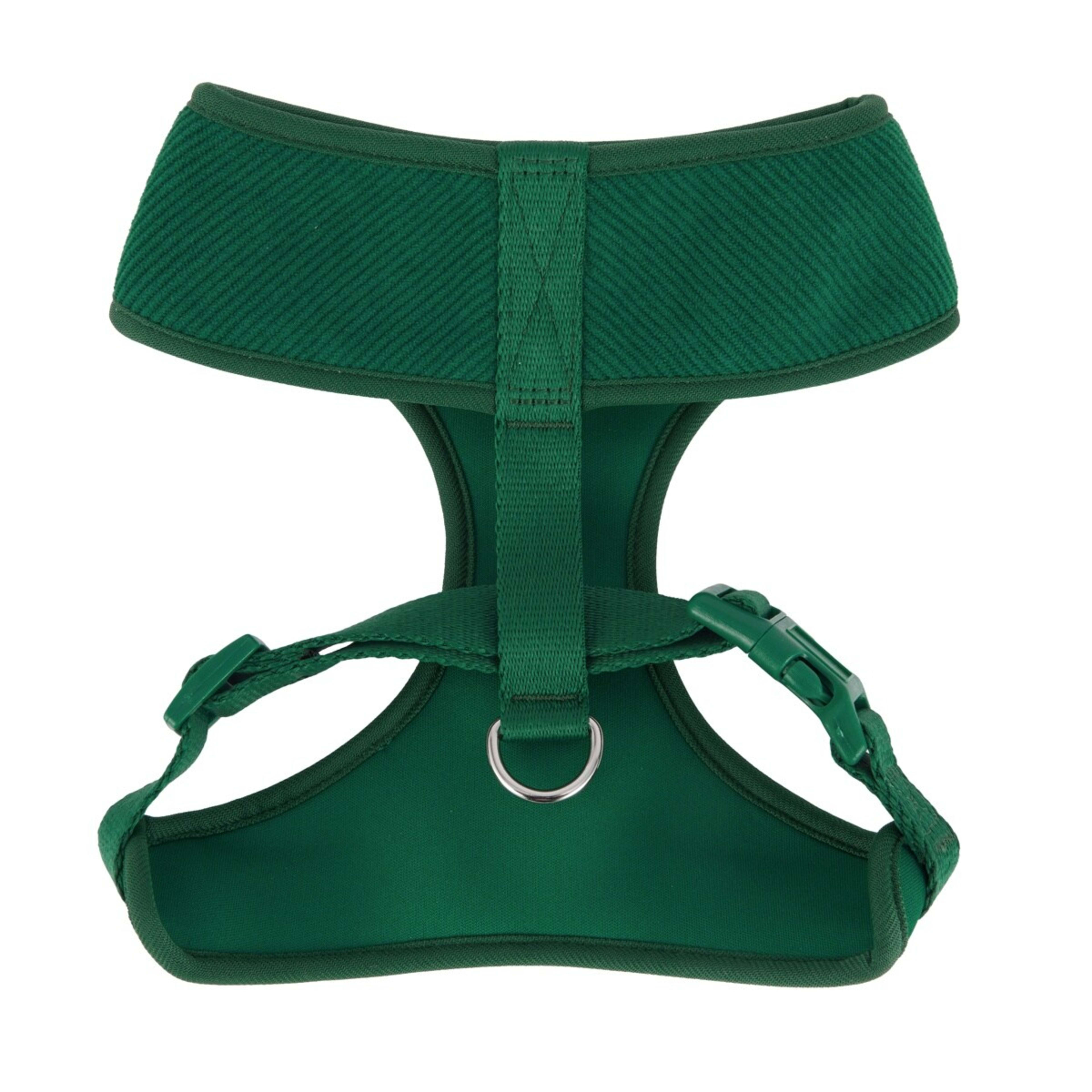 8 Pet Corduroy Harness - Medium, Deep Green, 8 of 9