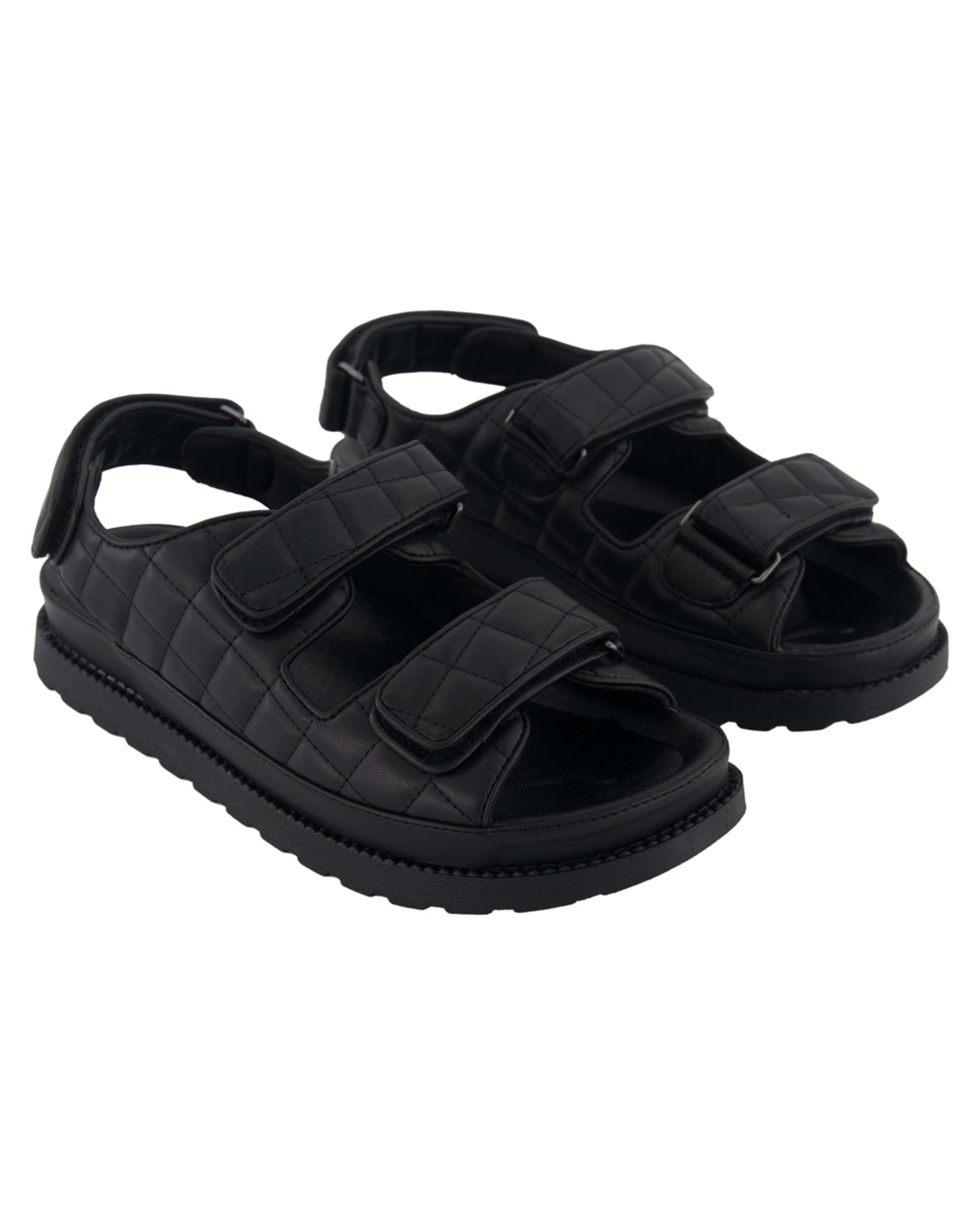 2 Triple Adjustable Sandals Black, 2 of 5