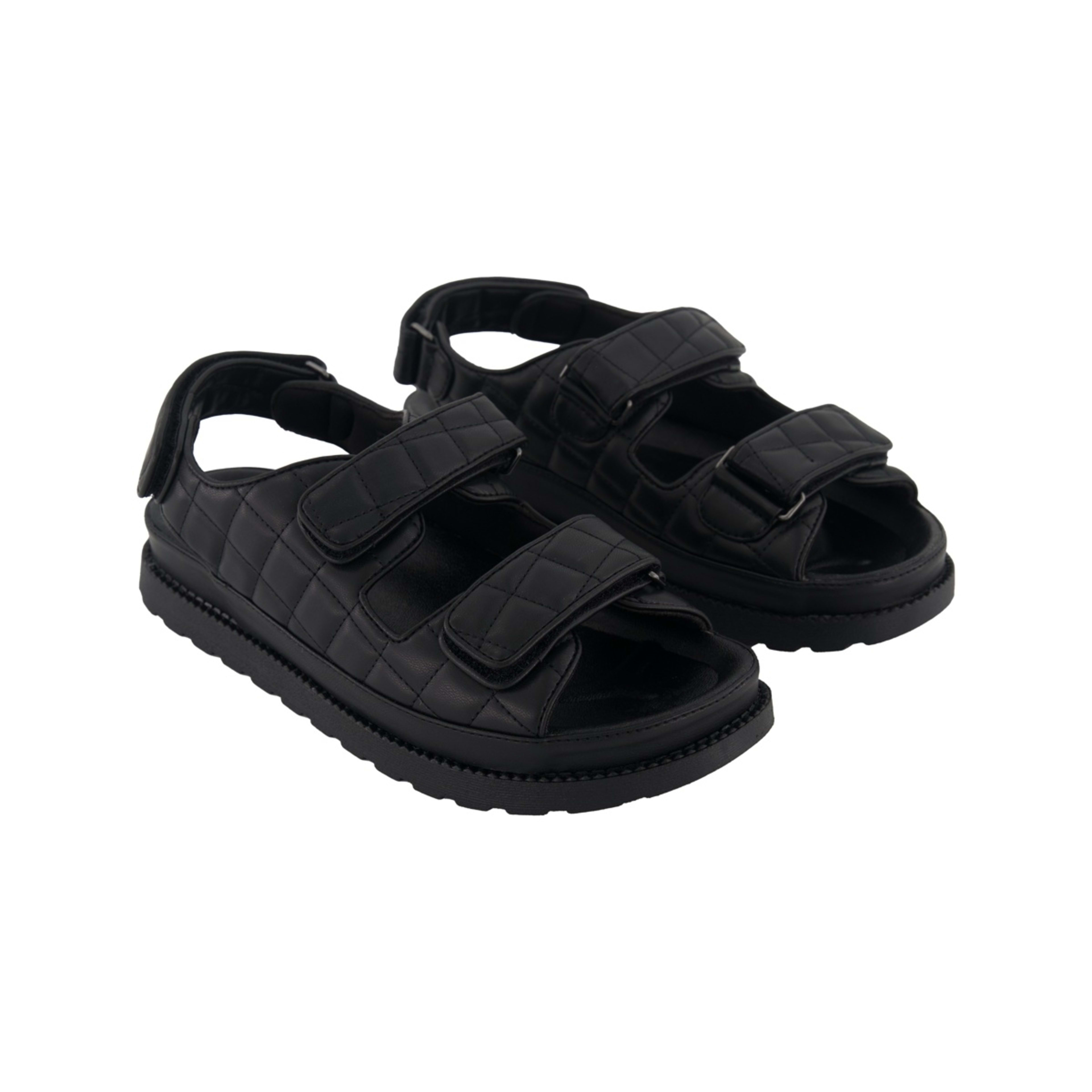 2 Triple Adjustable Sandals Black, 2 of 5