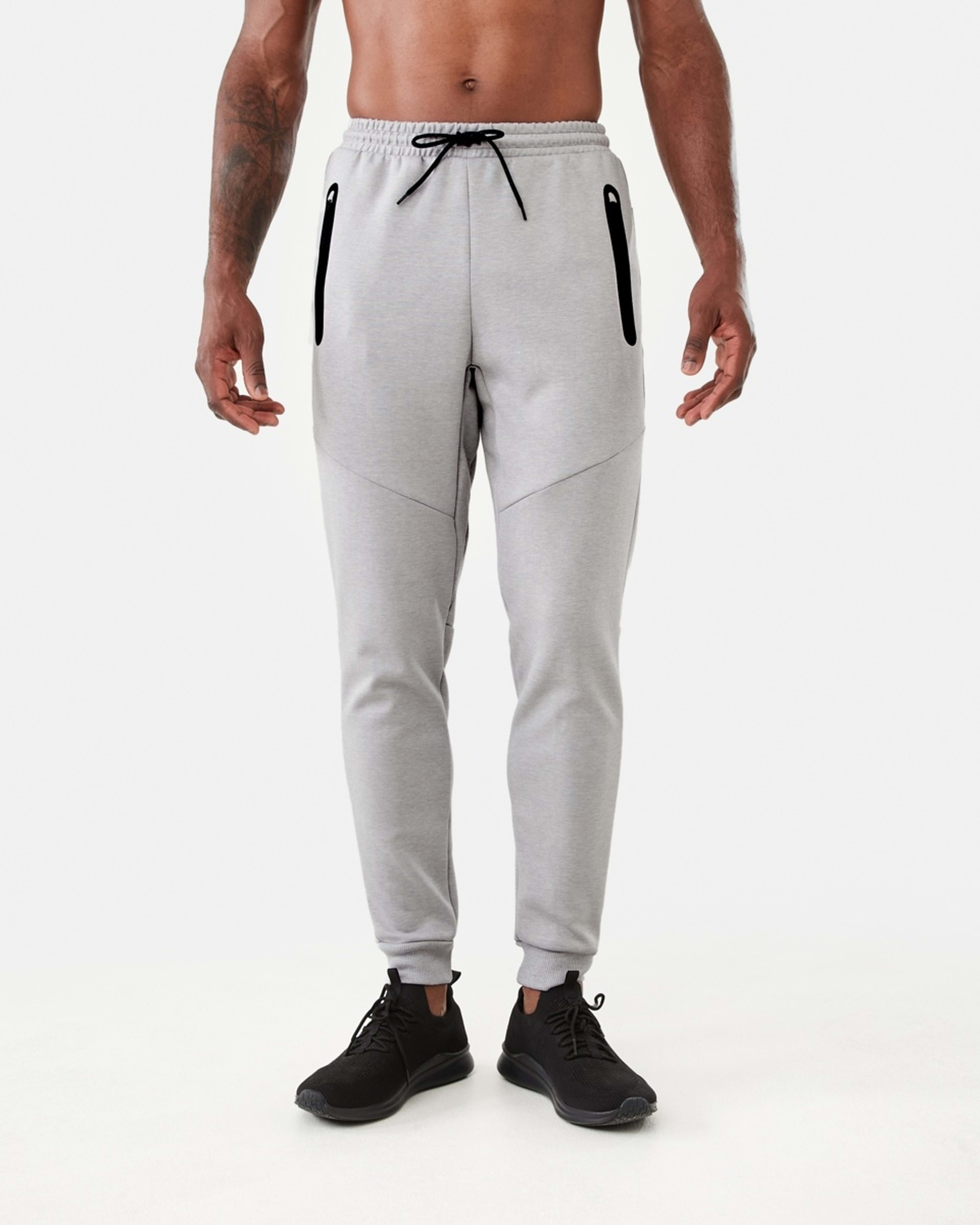 1 Active Mens Sports Joggers Grey Marle Core