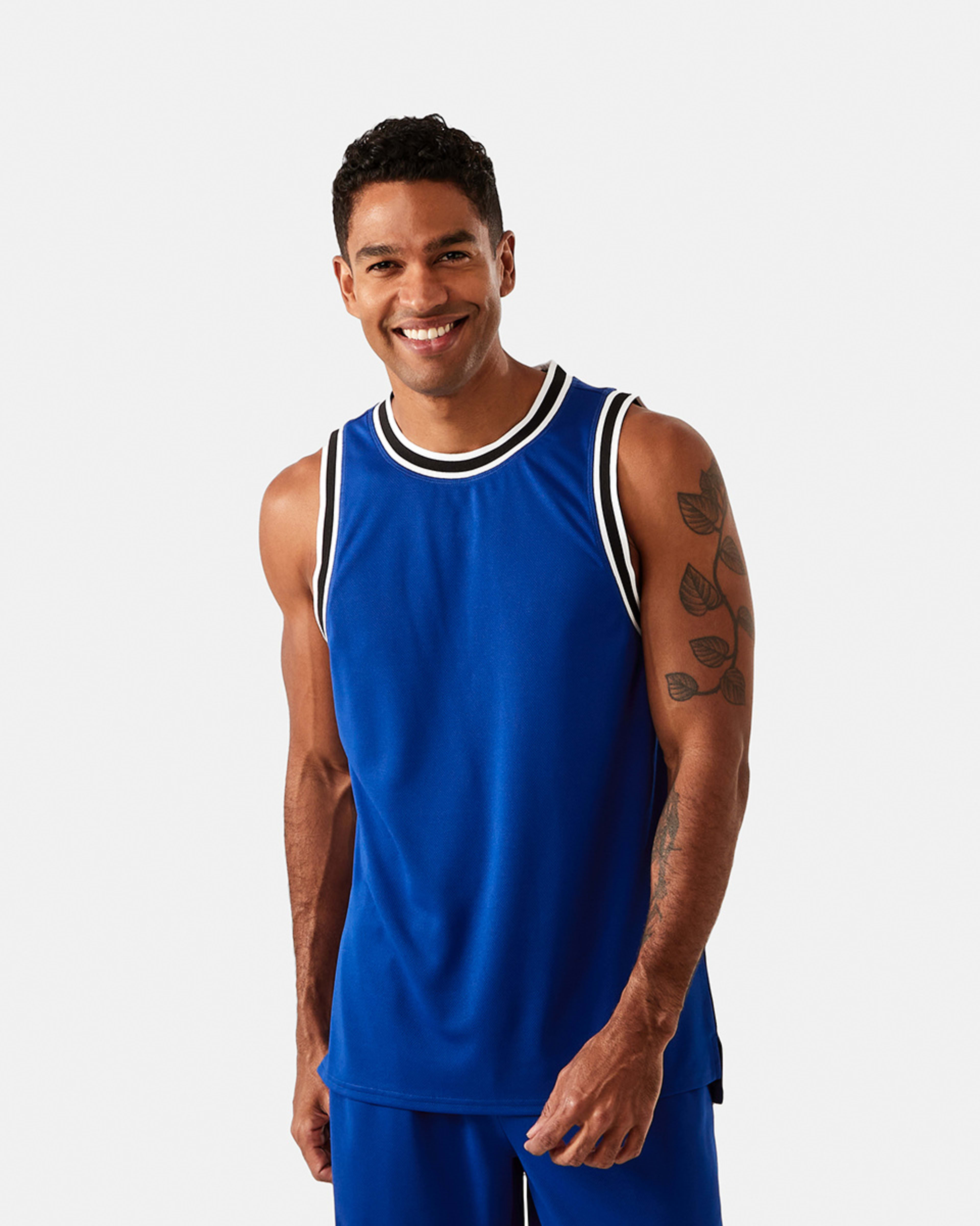 1 Active Mens Basketball Tank Royal Blue, 1 of 7