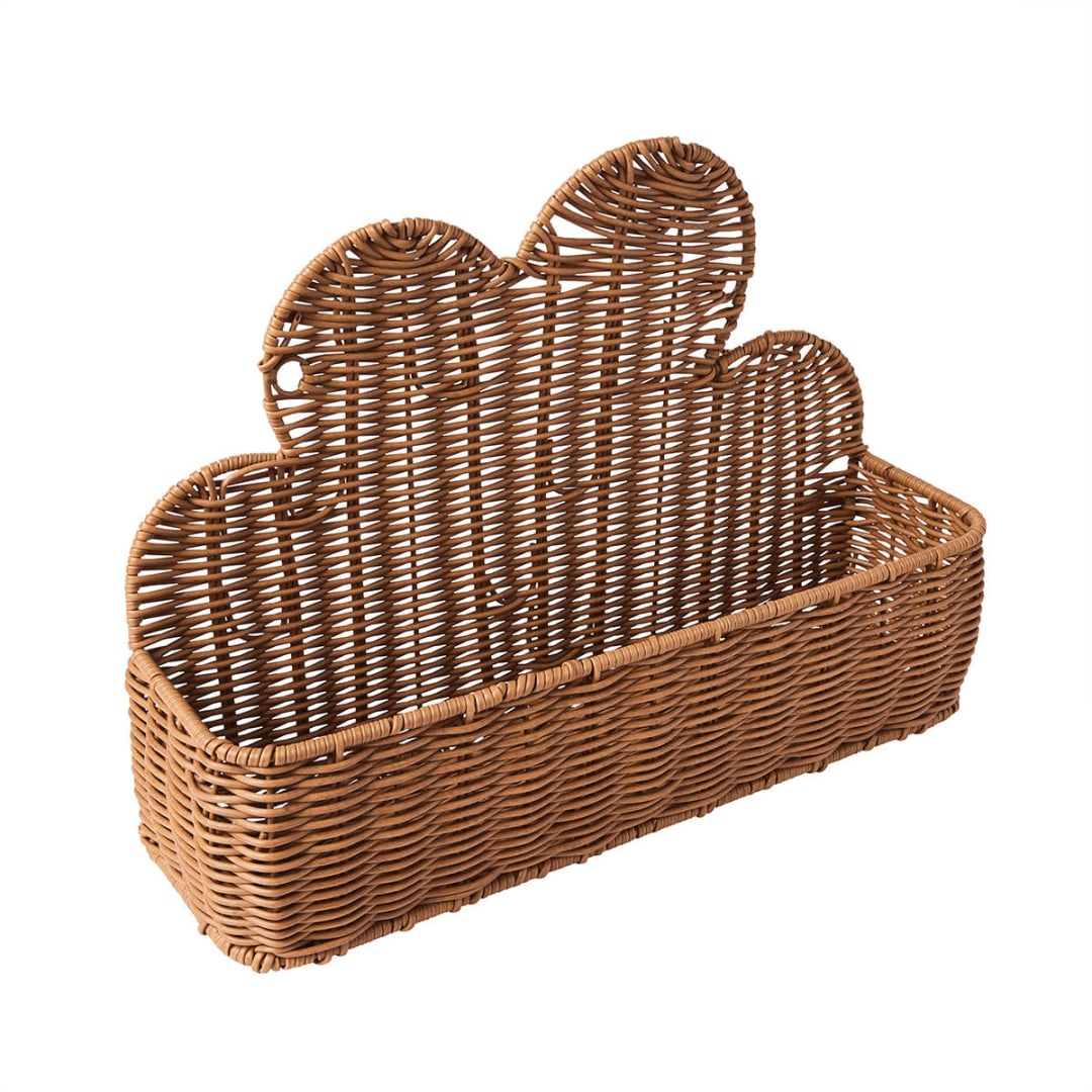Faux Rattan Wall Storage Basket Cloud Kmart