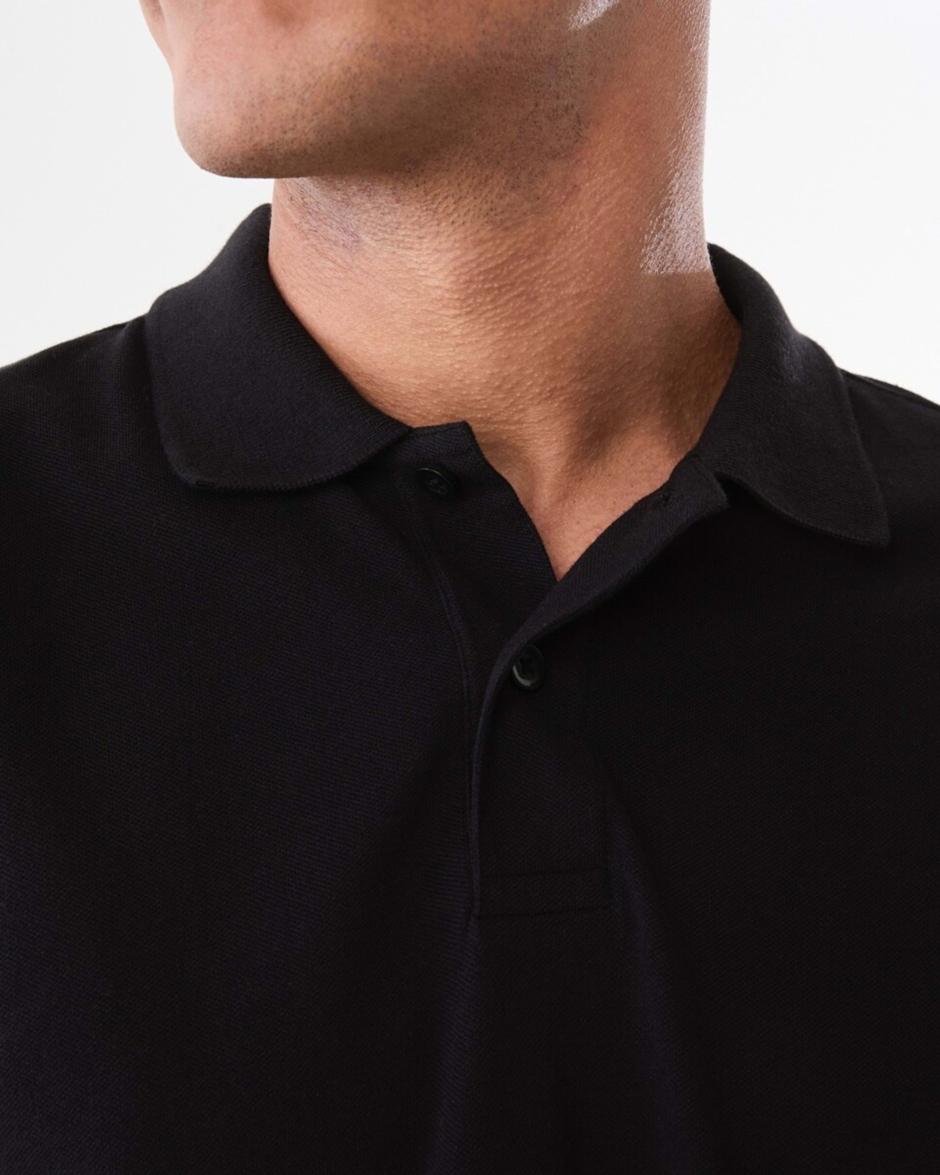 5 Basic Pique Polo BLACK, 5 of 7