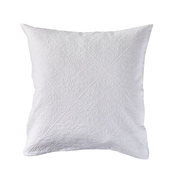 2 Pack European Cotton Giselle Pillowcases - White