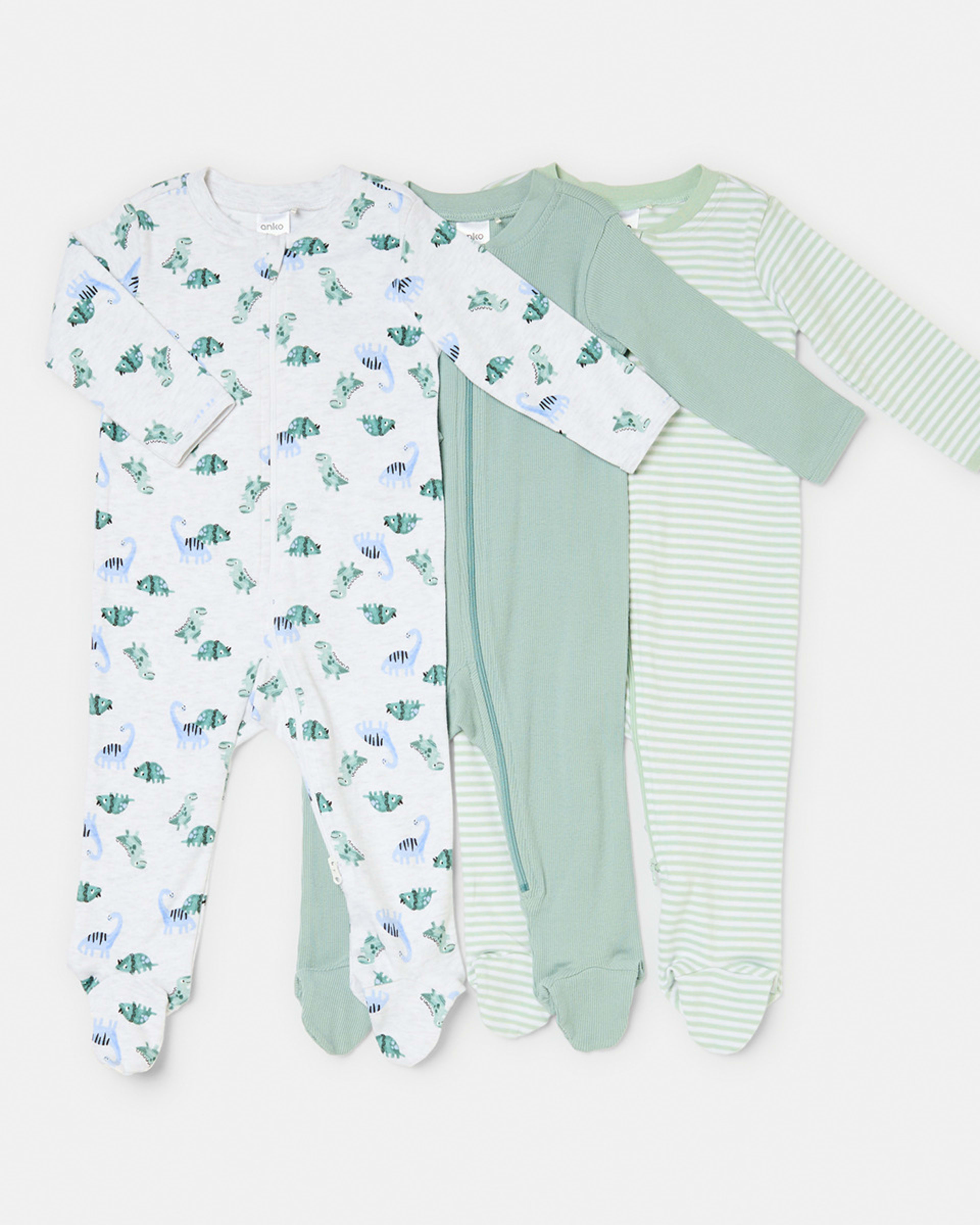 1 3 Pack Coveralls Dino, 1 of 8