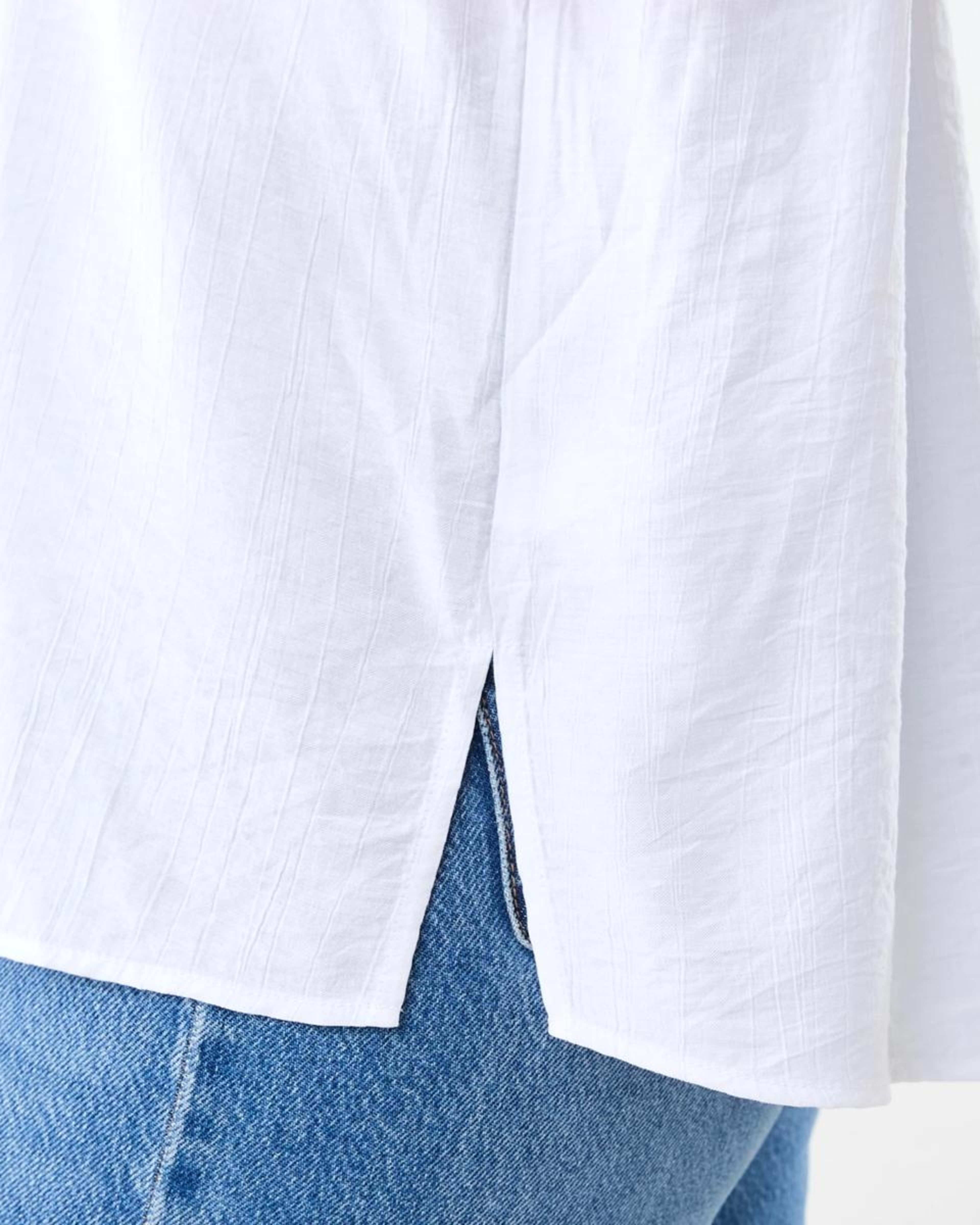 7 Short Sleeve Dolman Shirt WHITE, 7 of 7