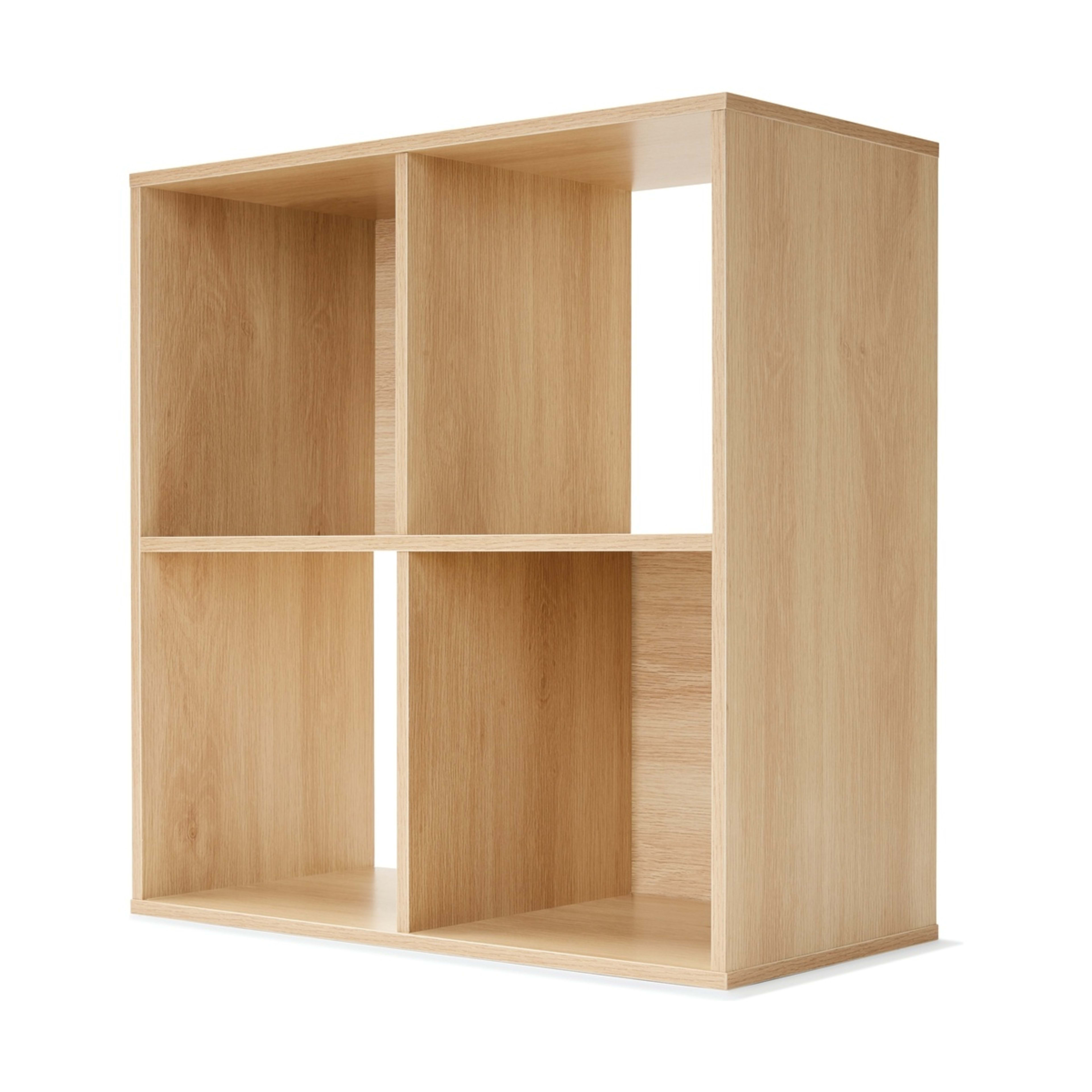 1 4 Cube Display Storage Unit - Oak