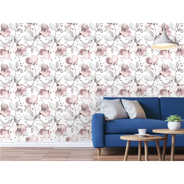 Self Adhesive Removable Wallpaper - Floral - Kmart
