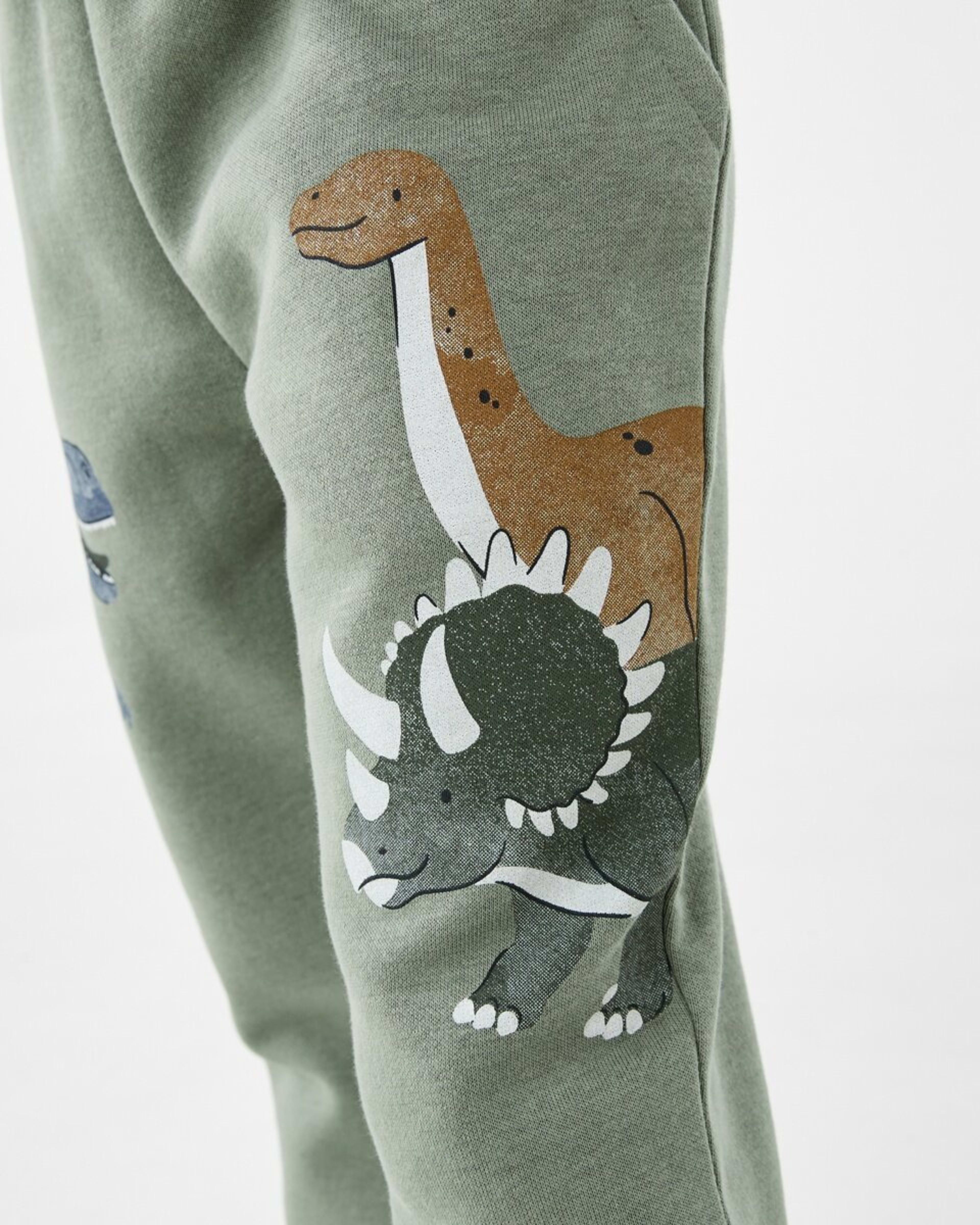 6 Print Trackpants Grn Dino, 6 of 8