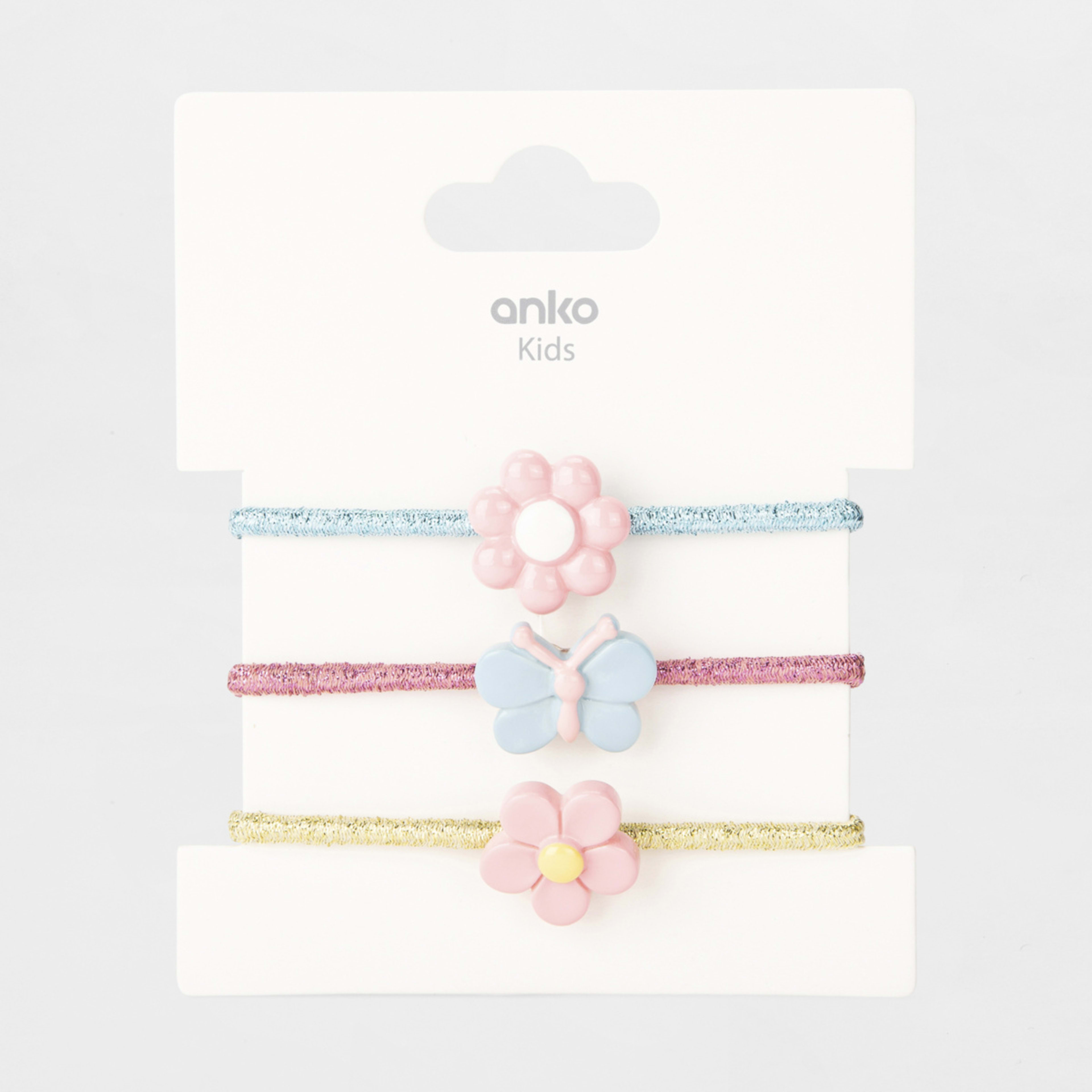 4 3 Pack Hair Ties - Floral, 4 of 4