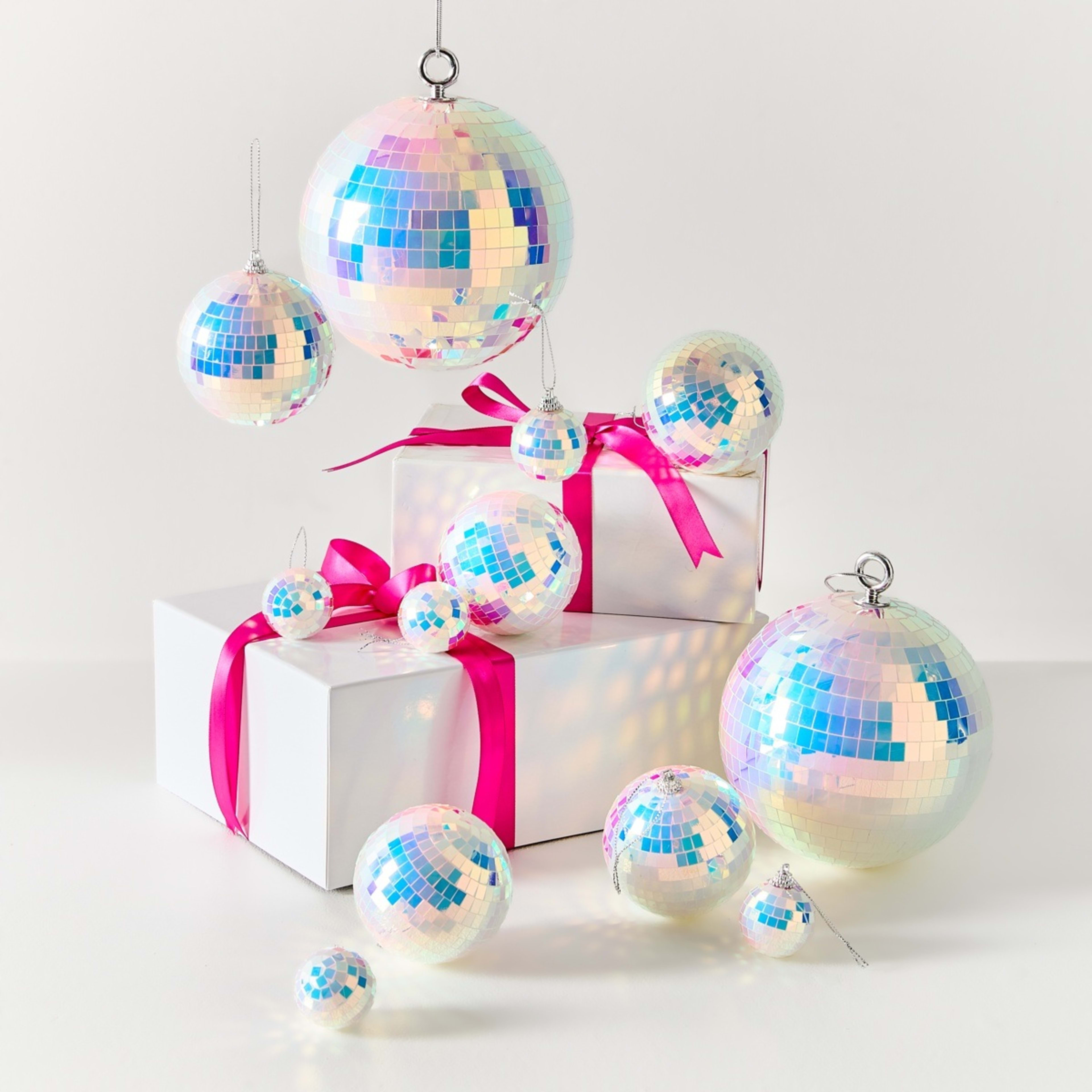 1 12 Piece Iridescent Disco Balls