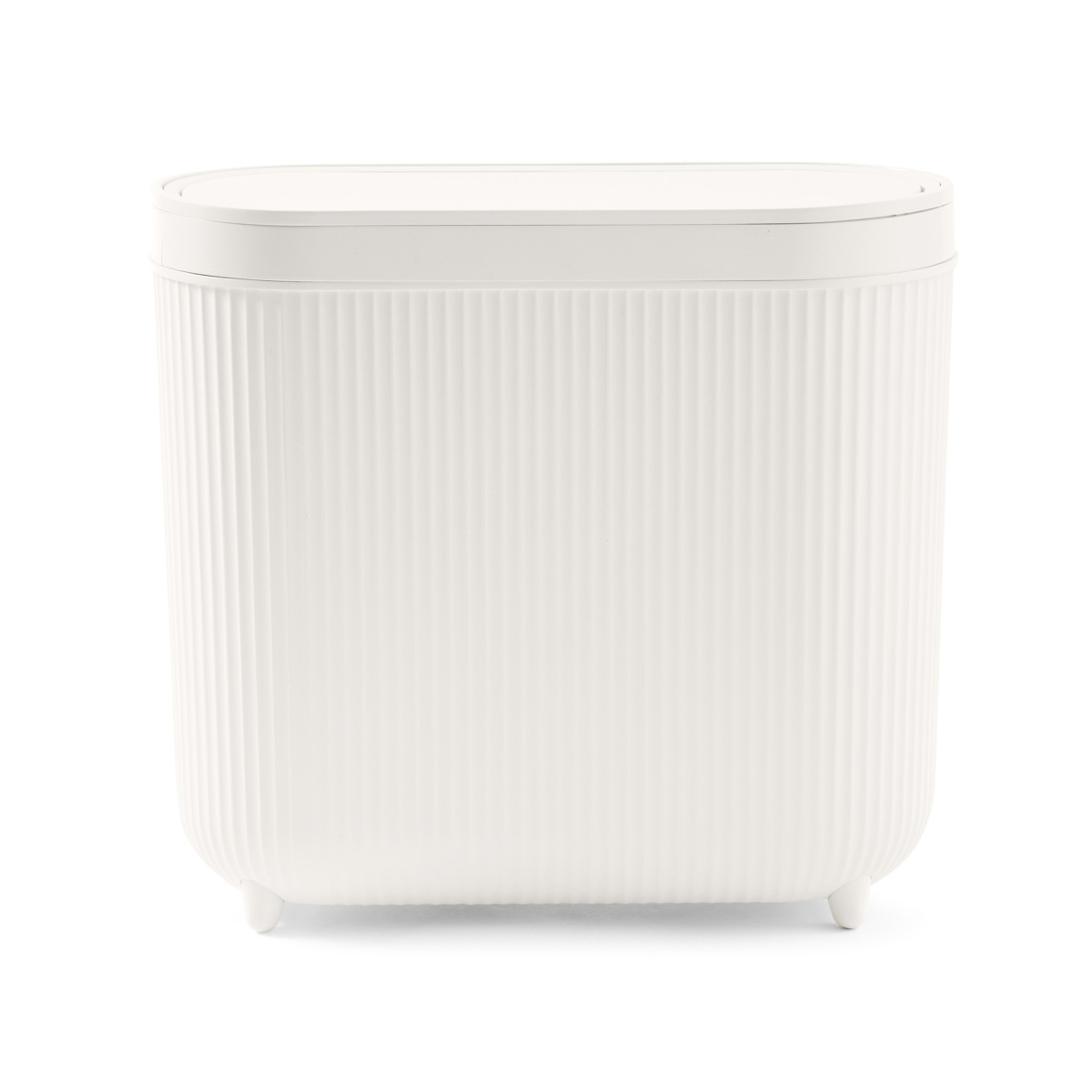 7 8L Push Top Bin - White, 7 of 10