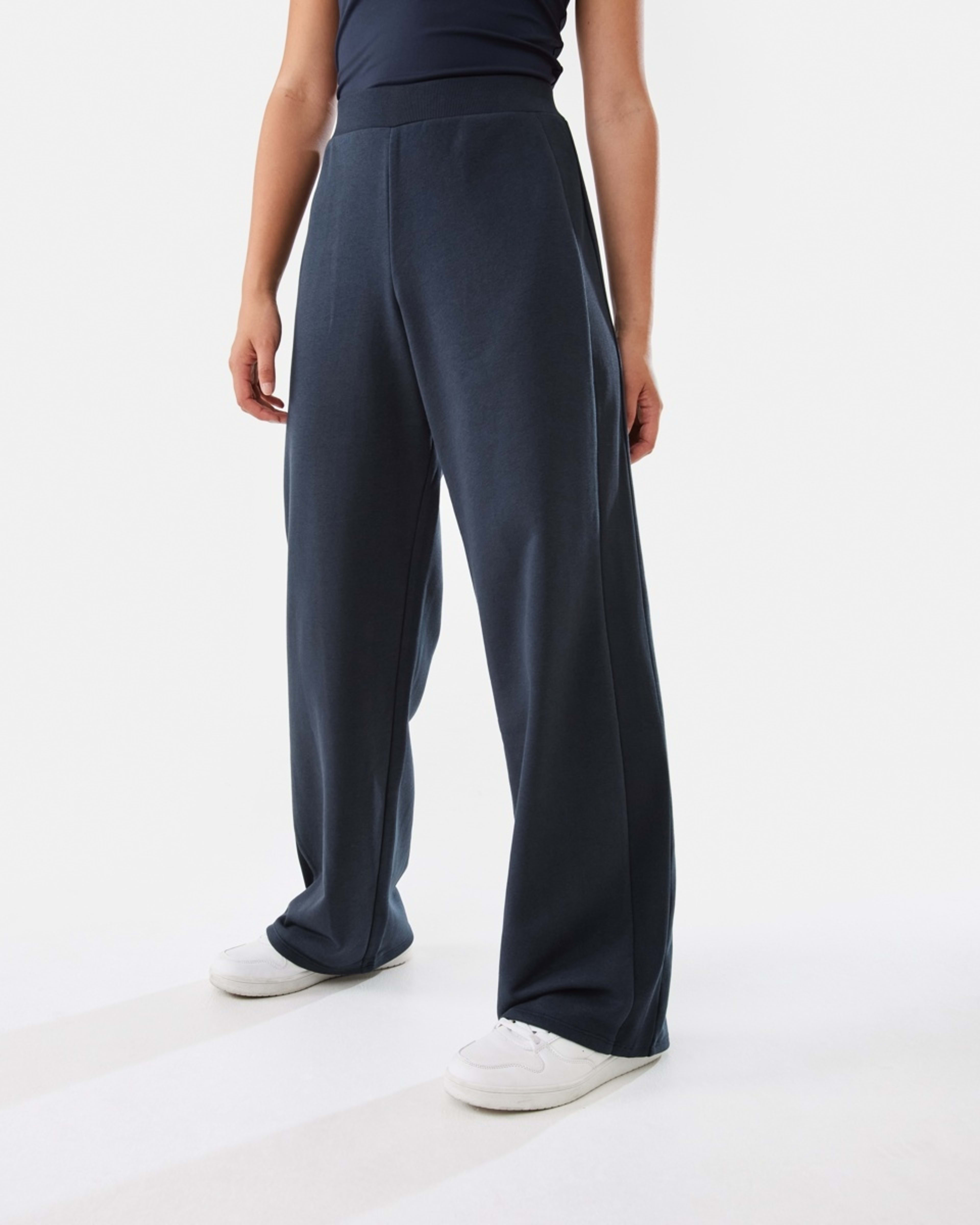1 Active Womens Straight Leg Panel Trackpants Shade Navy