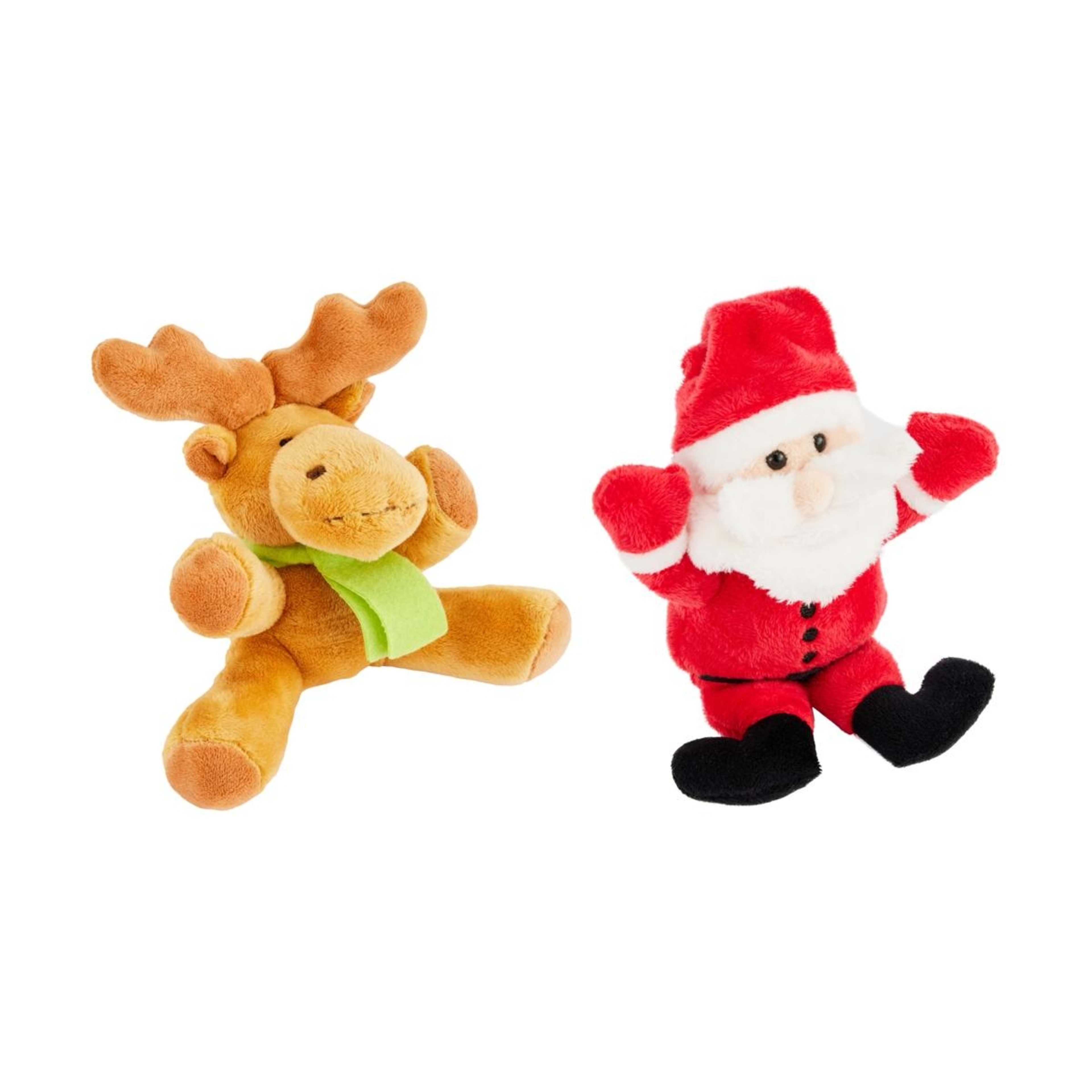 2 Milk Chocolate Flavoured Santas/Reindeer with Plush Toy - Assorted, 2 of 6