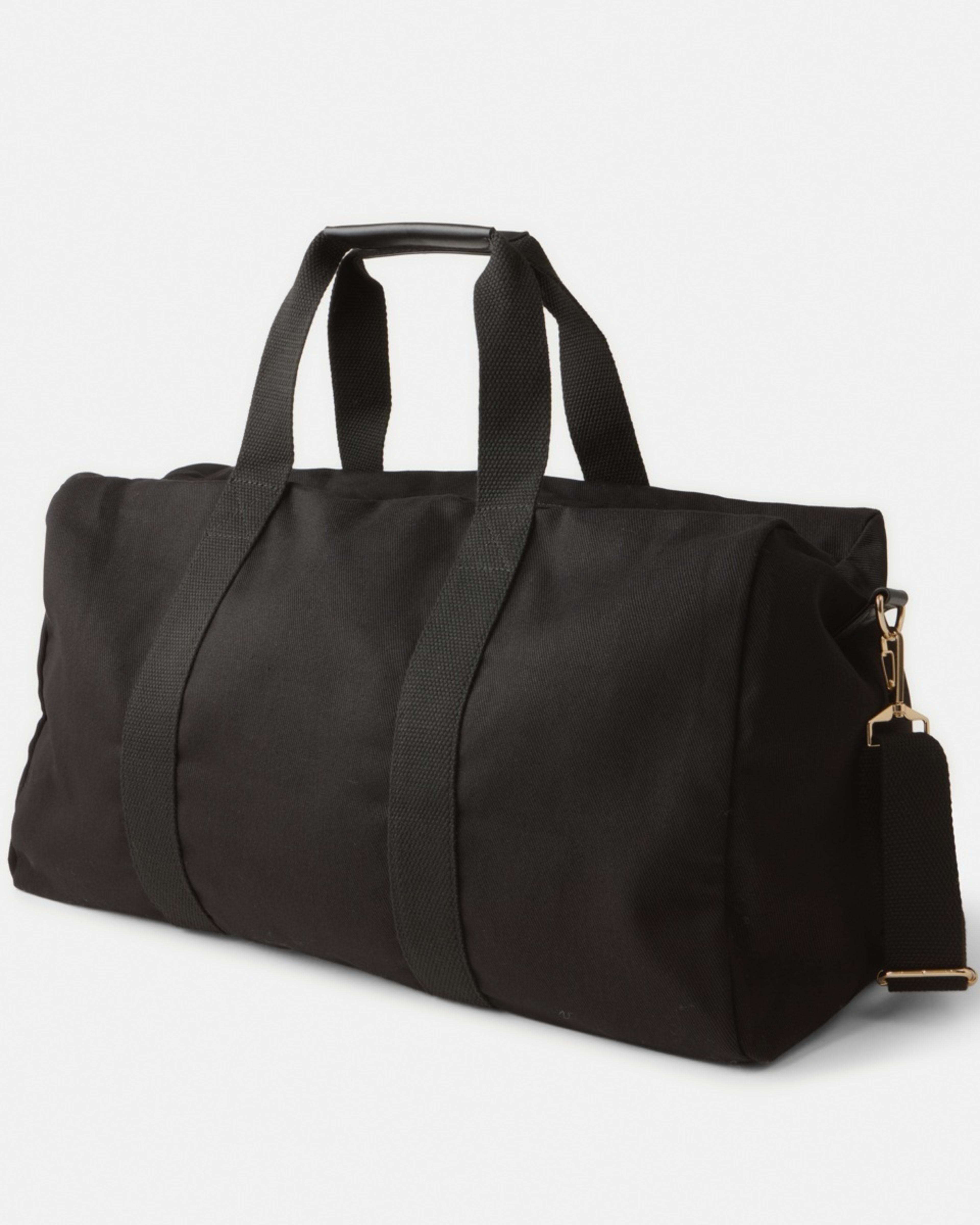 2 Canvas Weekender Bag Black, 2 of 5