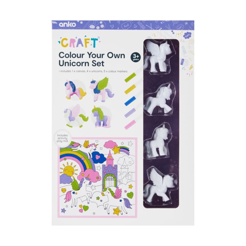Colour Your Own Unicorn Set - Kmart