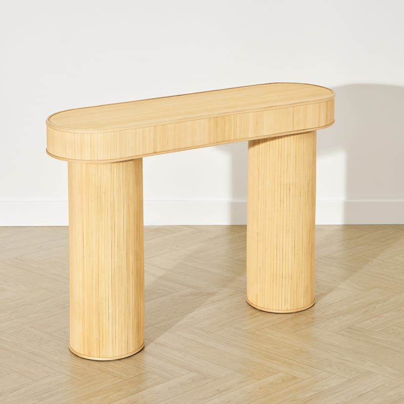 Bamboo Inlay Hallway Table Kmart