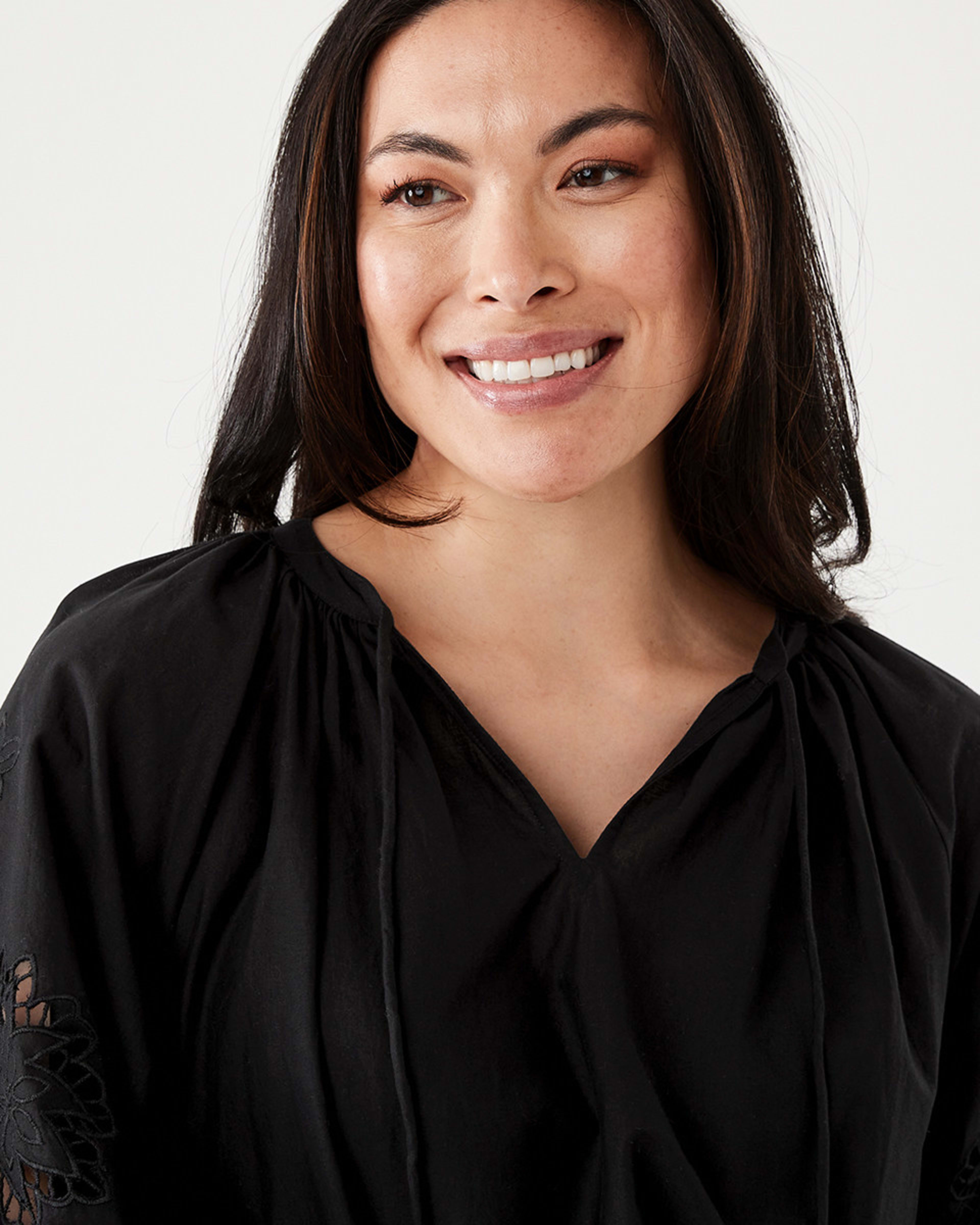 Short Sleeve Cutwork Top Kmart