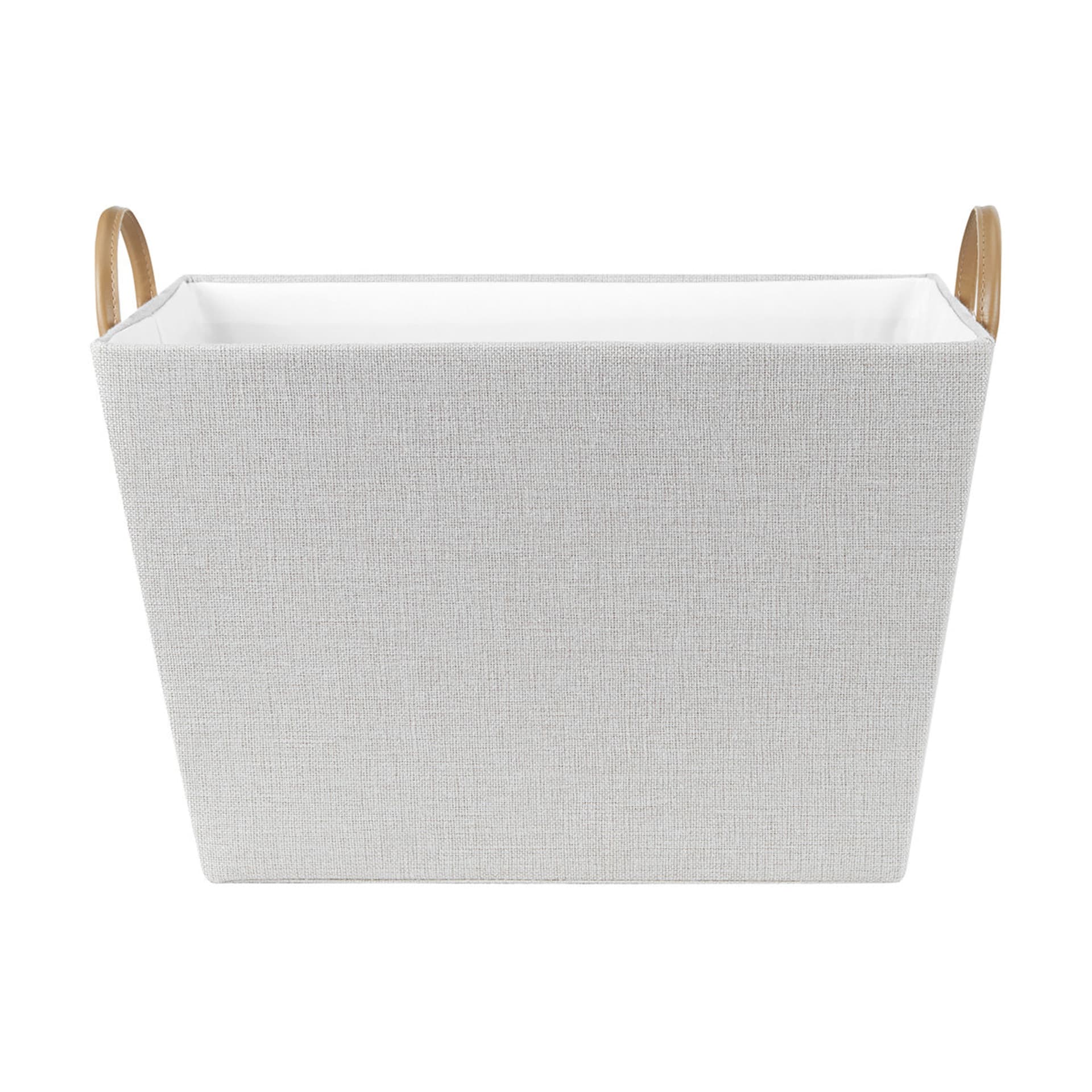 Rectangle Tapered Basket Beige and White Kmart
